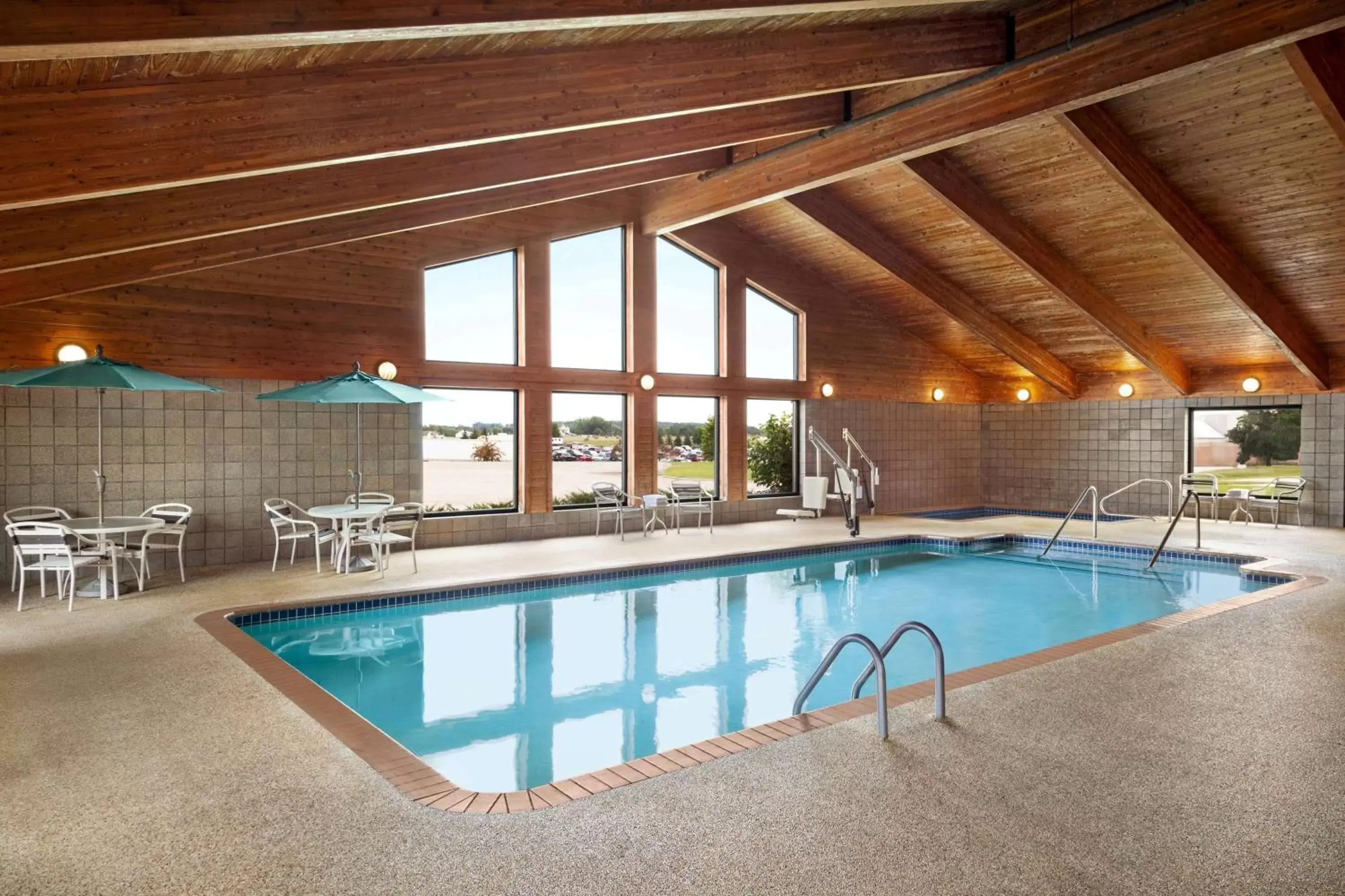 Pool view, Swimming Pool in AmericInn by Wyndham Sauk Centre