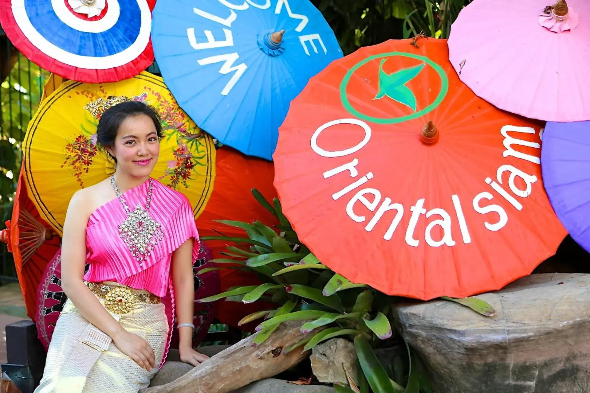 Staff, Guests in Oriental Siam Resort