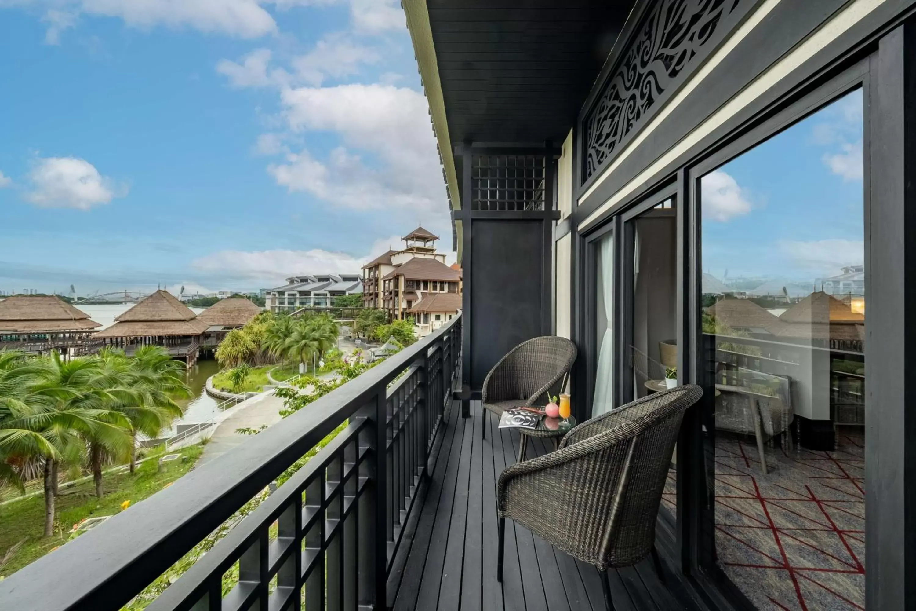 View (from property/room), Balcony/Terrace in DoubleTree by Hilton Putrajaya Lakeside