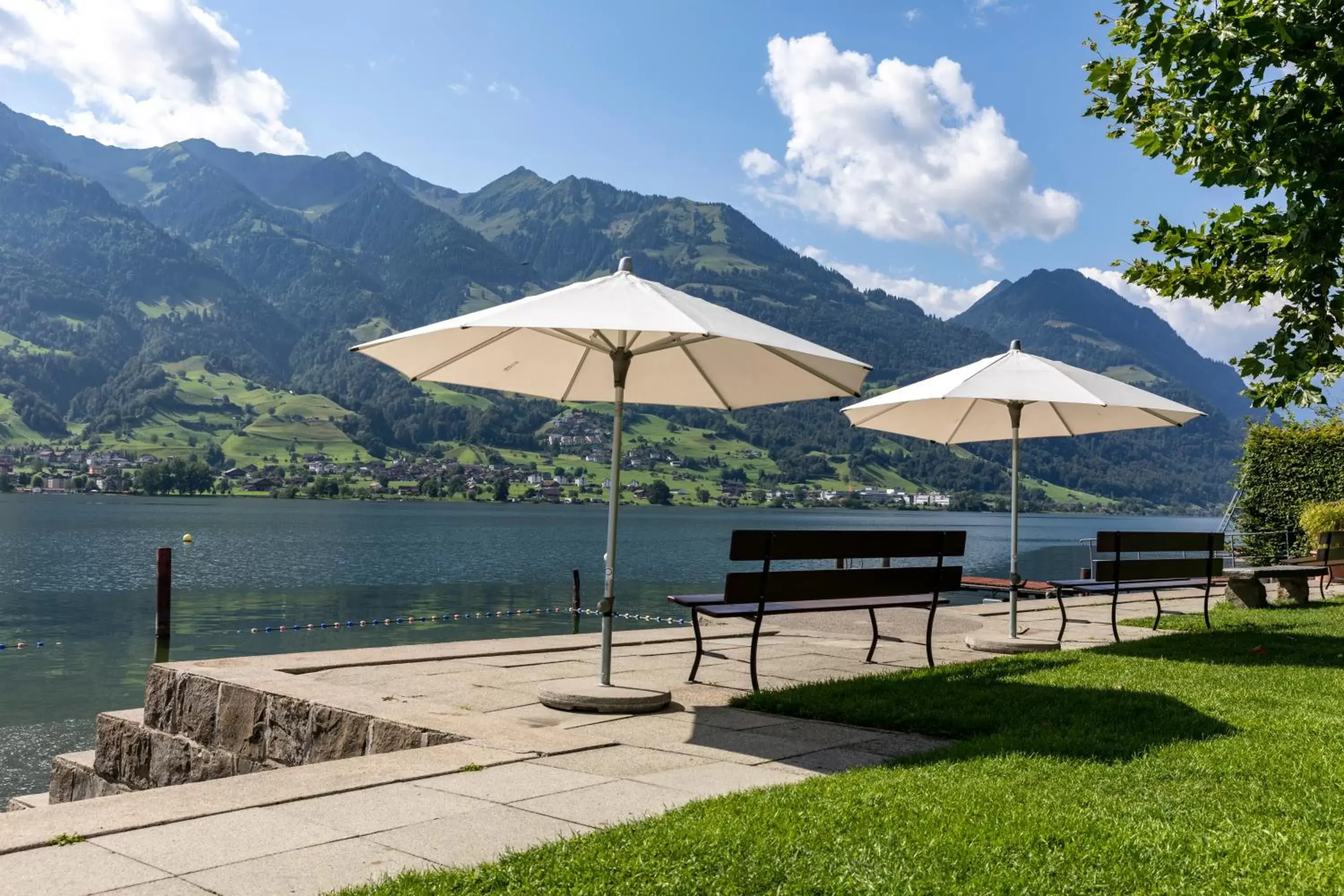 Beach, Swimming Pool in Seehotel Wilerbad Spa & Seminar