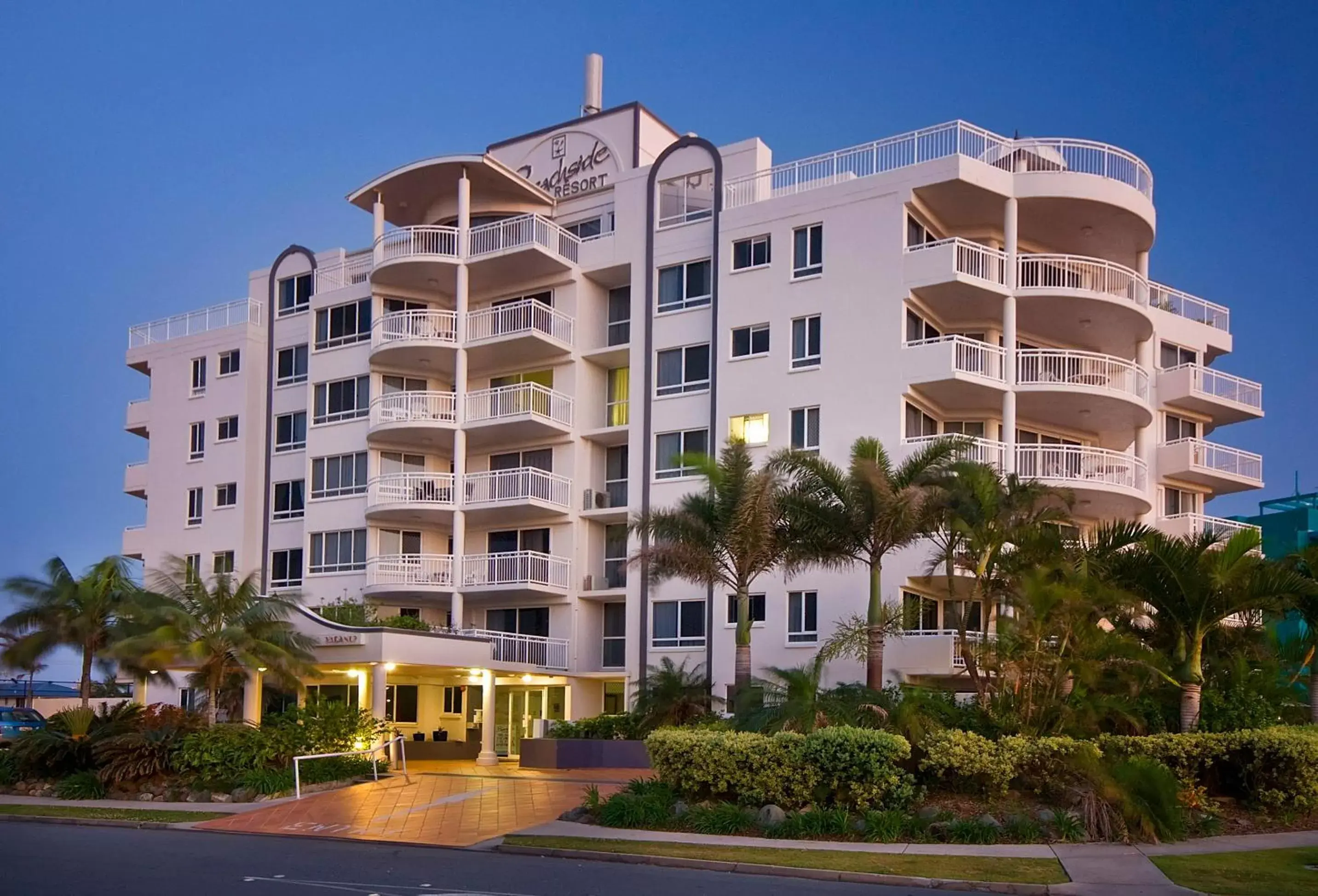 Facade/entrance, Property Building in Beachside Resort Kawana Waters