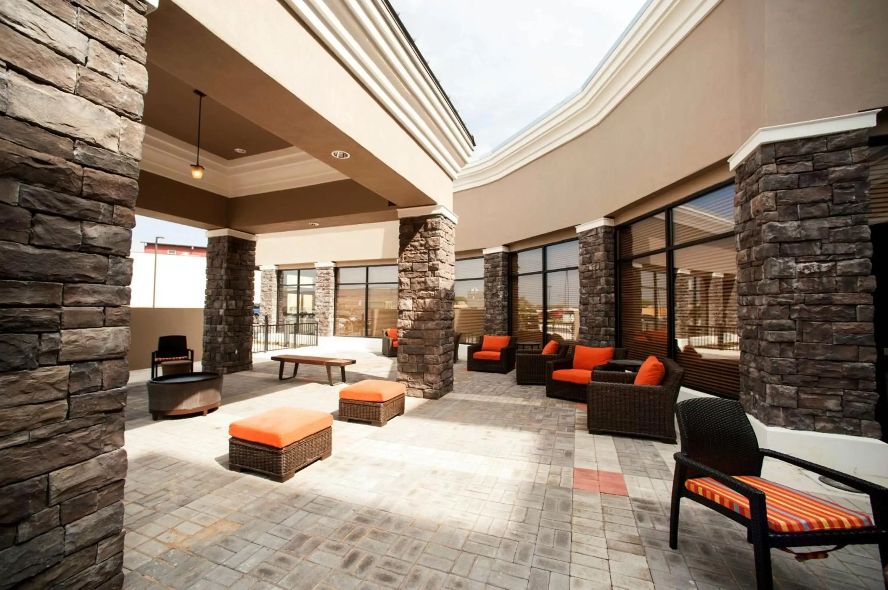 Patio, Lobby/Reception in Hilton Garden Inn San Antonio-Live Oak Conference Center