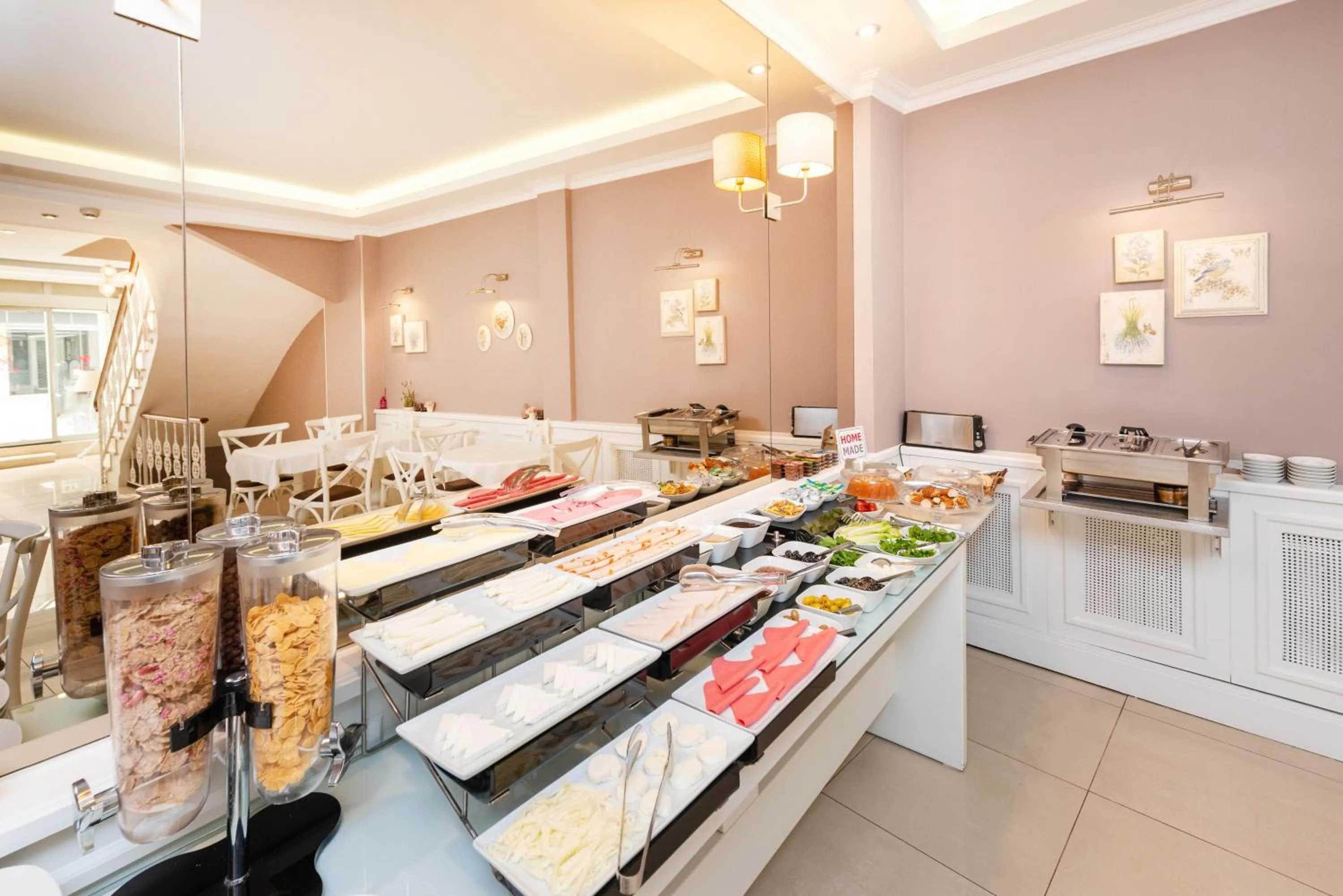 Buffet breakfast in Mr. Bird Hotel