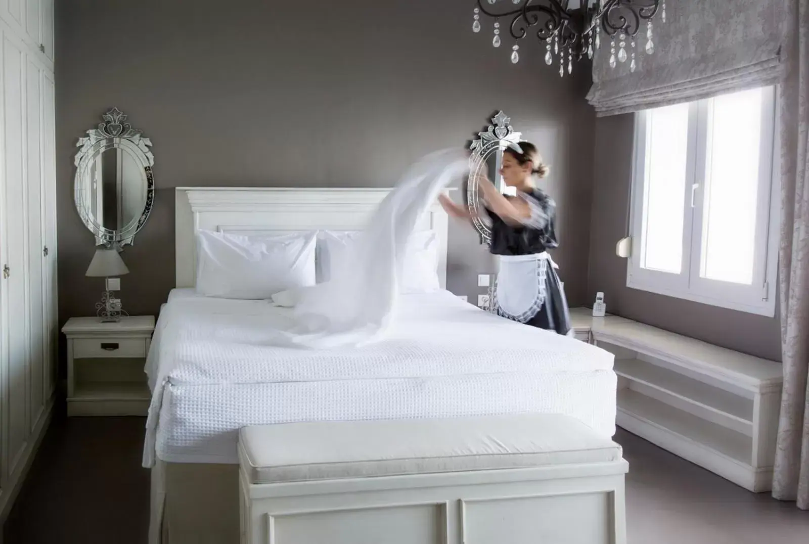 Bed in Golden Star City Resort