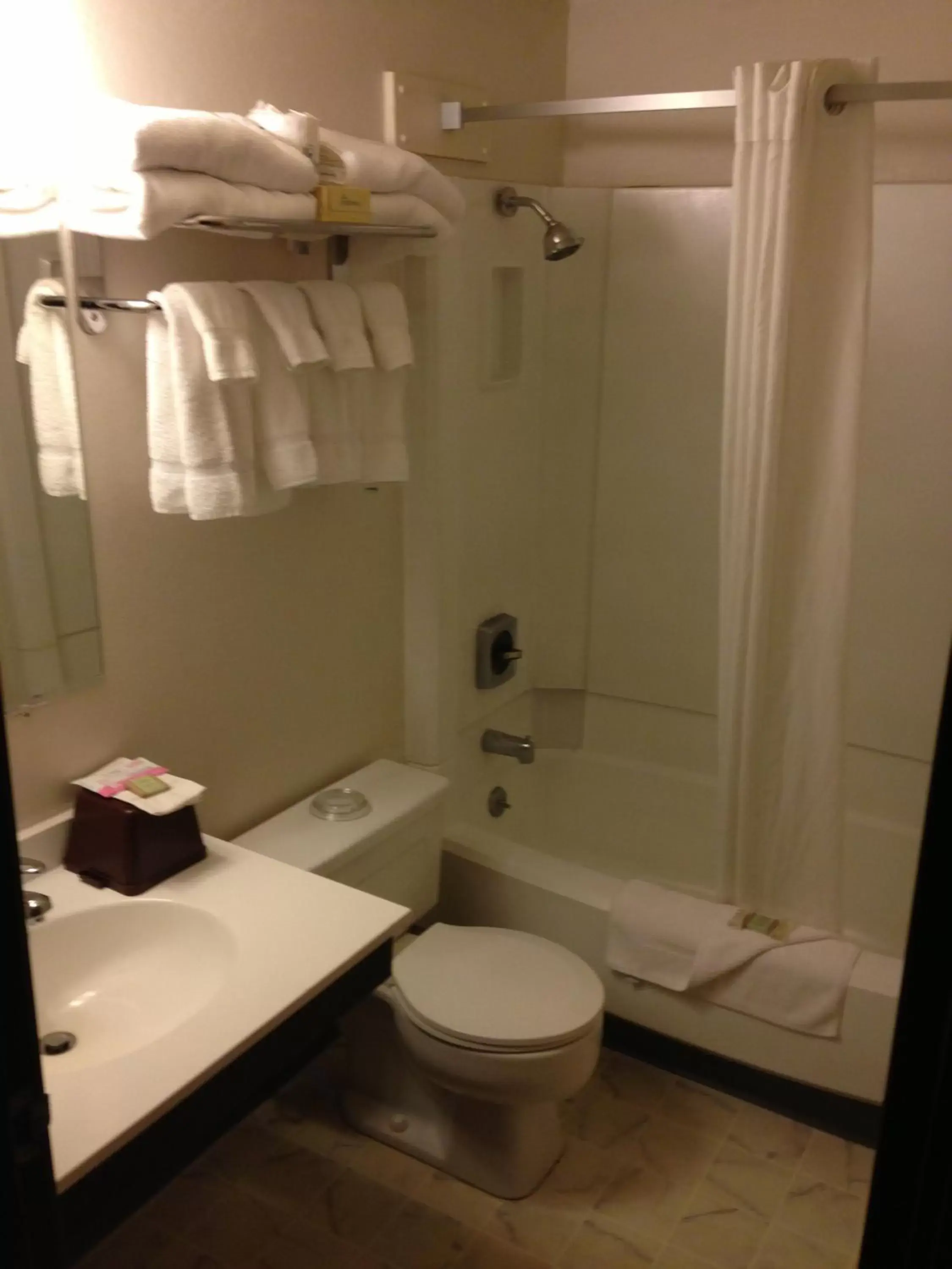 Bathroom in Super 8 by Wyndham North Platte