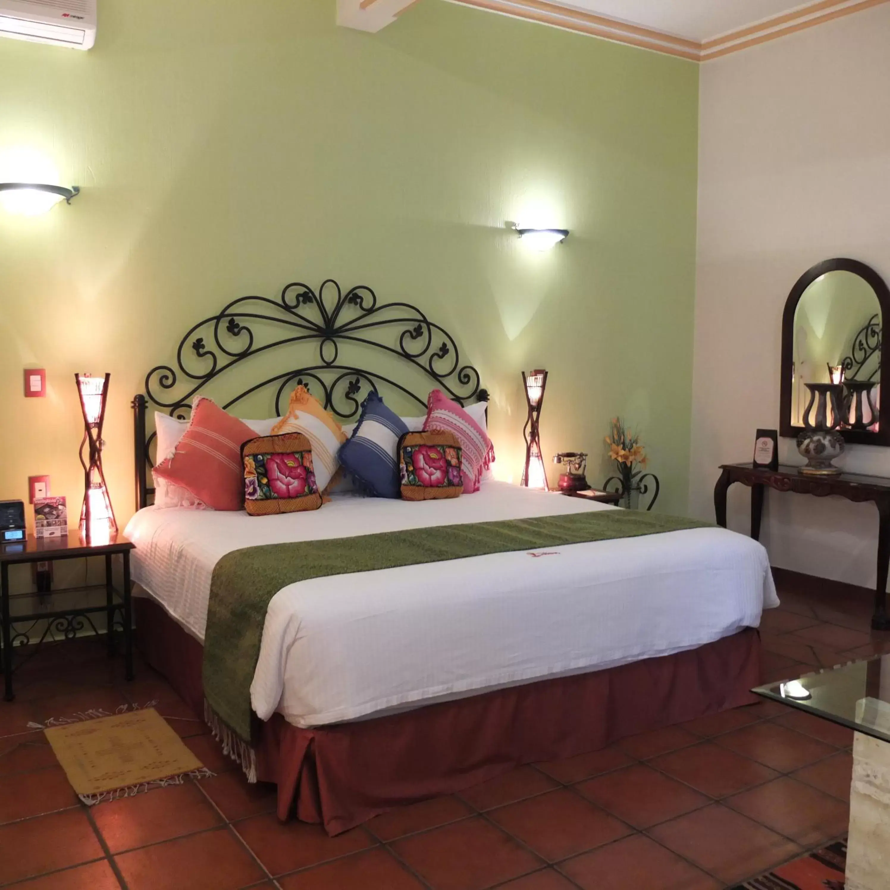 Bed in Hotel Boutique Parador San Miguel Oaxaca