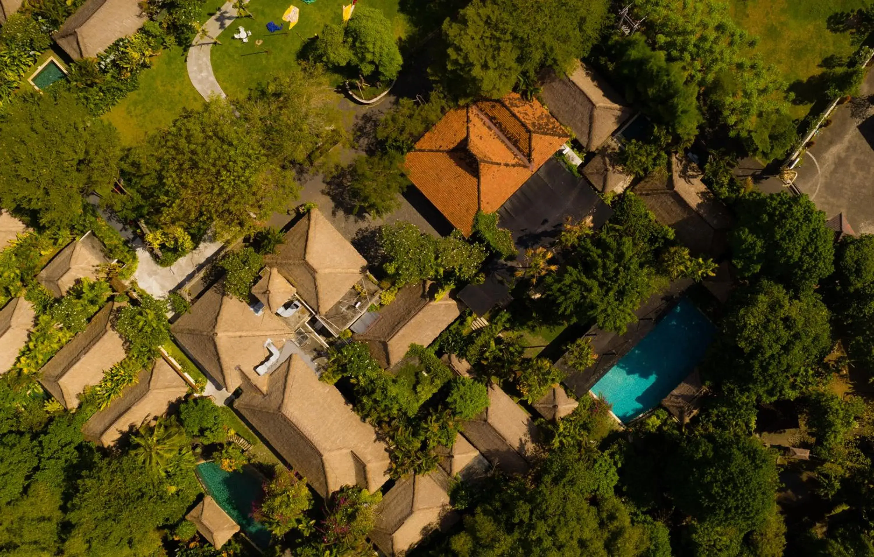 Swimming pool, Bird's-eye View in Villa Canggu by Plataran