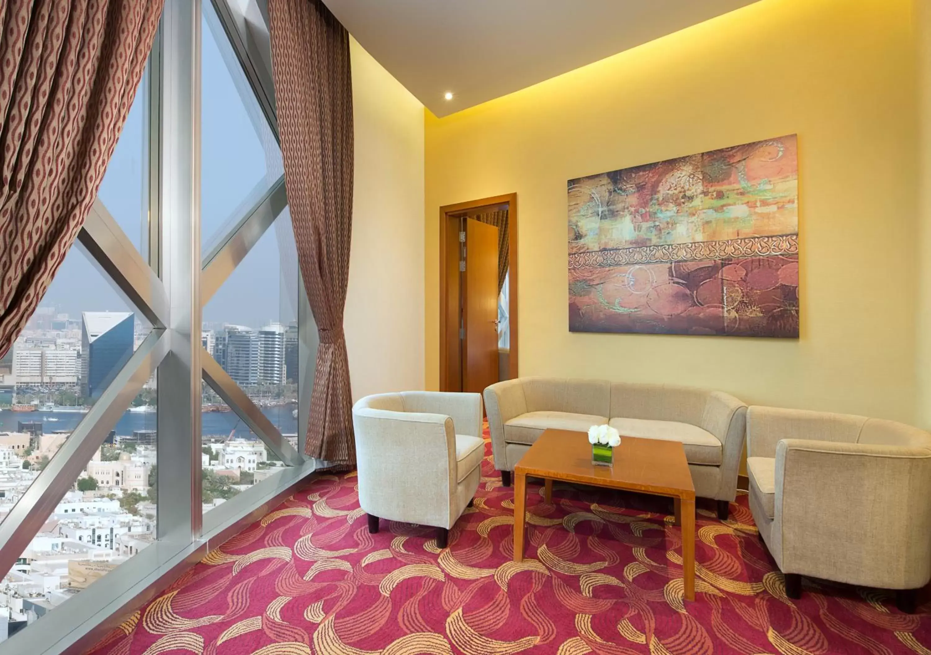 Living room, Seating Area in City Seasons Towers Hotel Bur Dubai