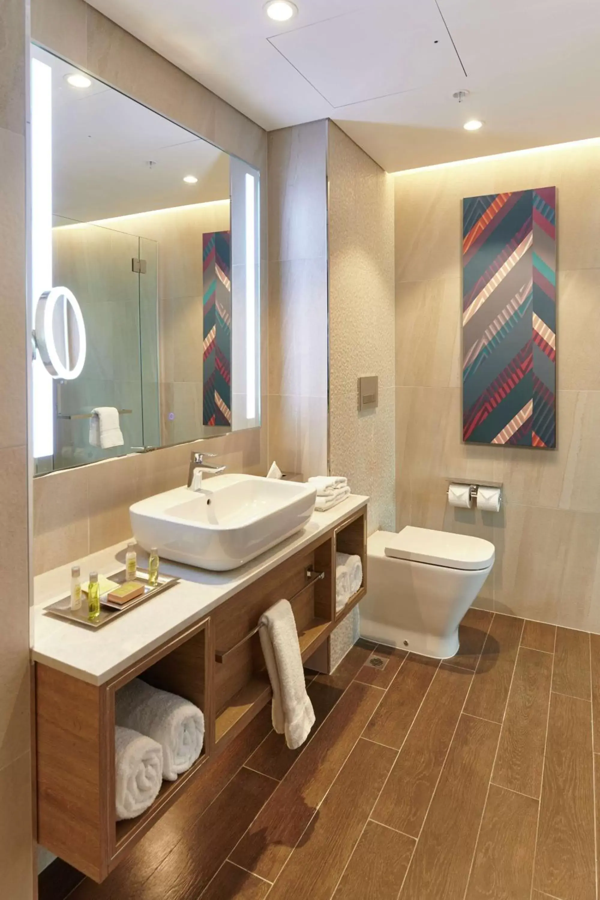 Living room, Bathroom in Doubletree By Hilton Perth Northbridge