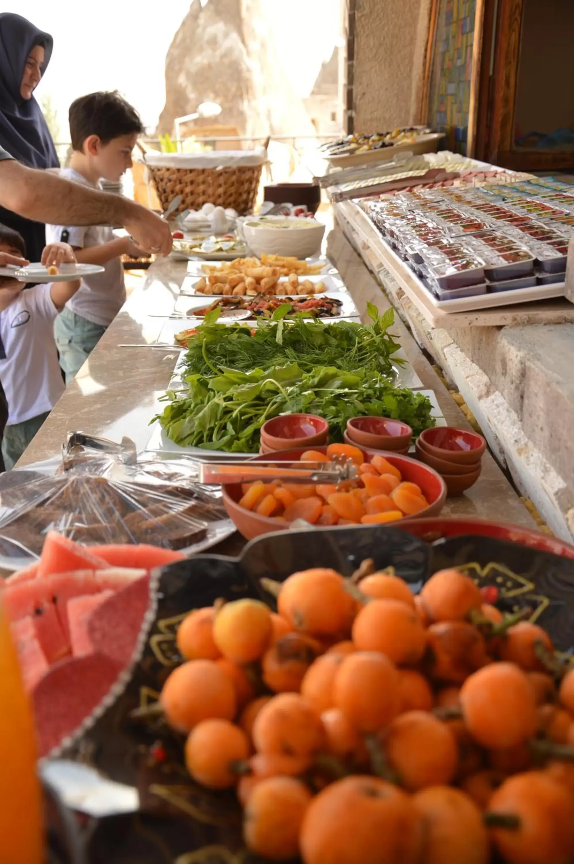 Buffet breakfast, Food in Elite Cave Suites