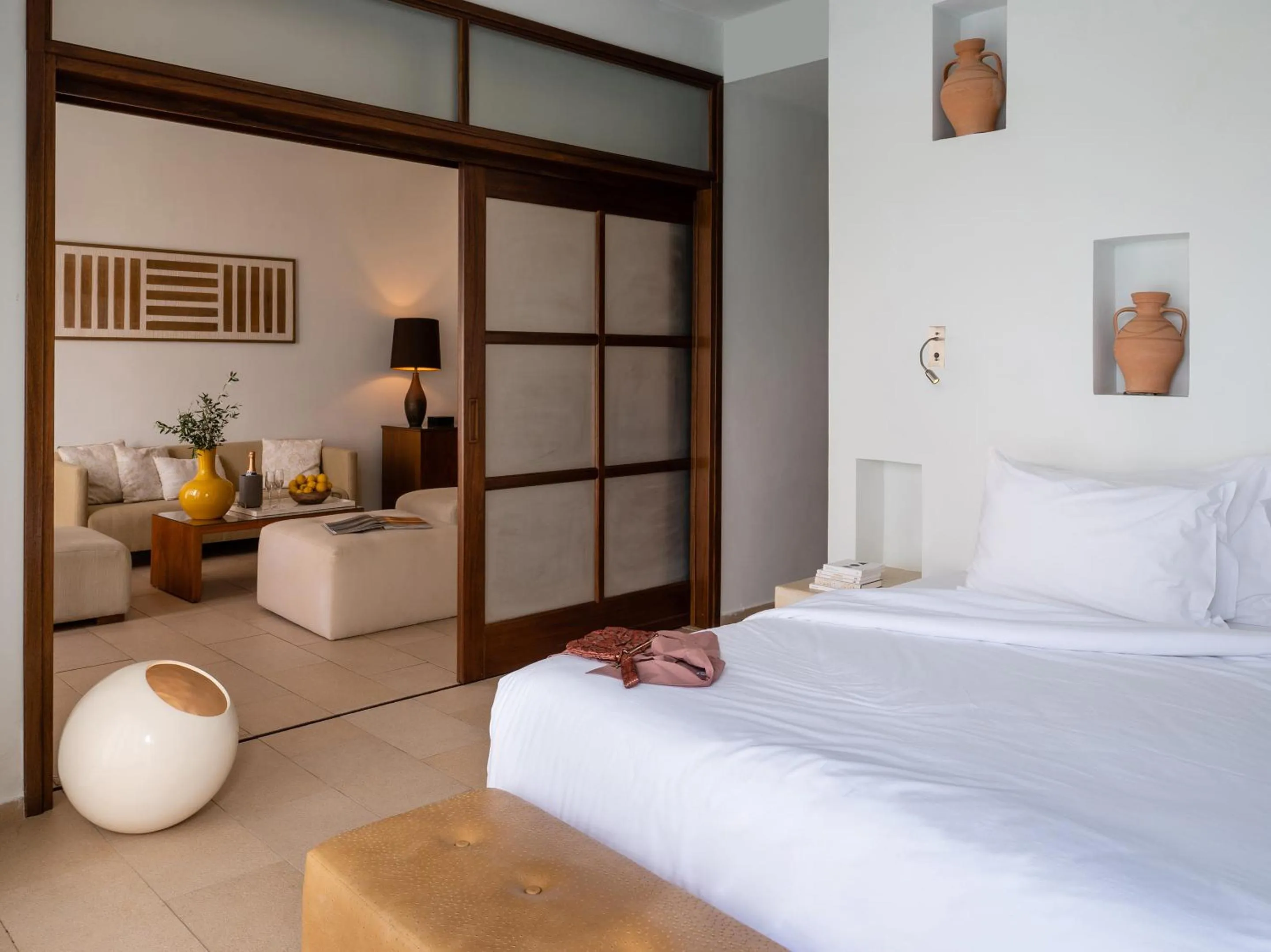 Bed in Amirandes, A Grecotel Resort to Live