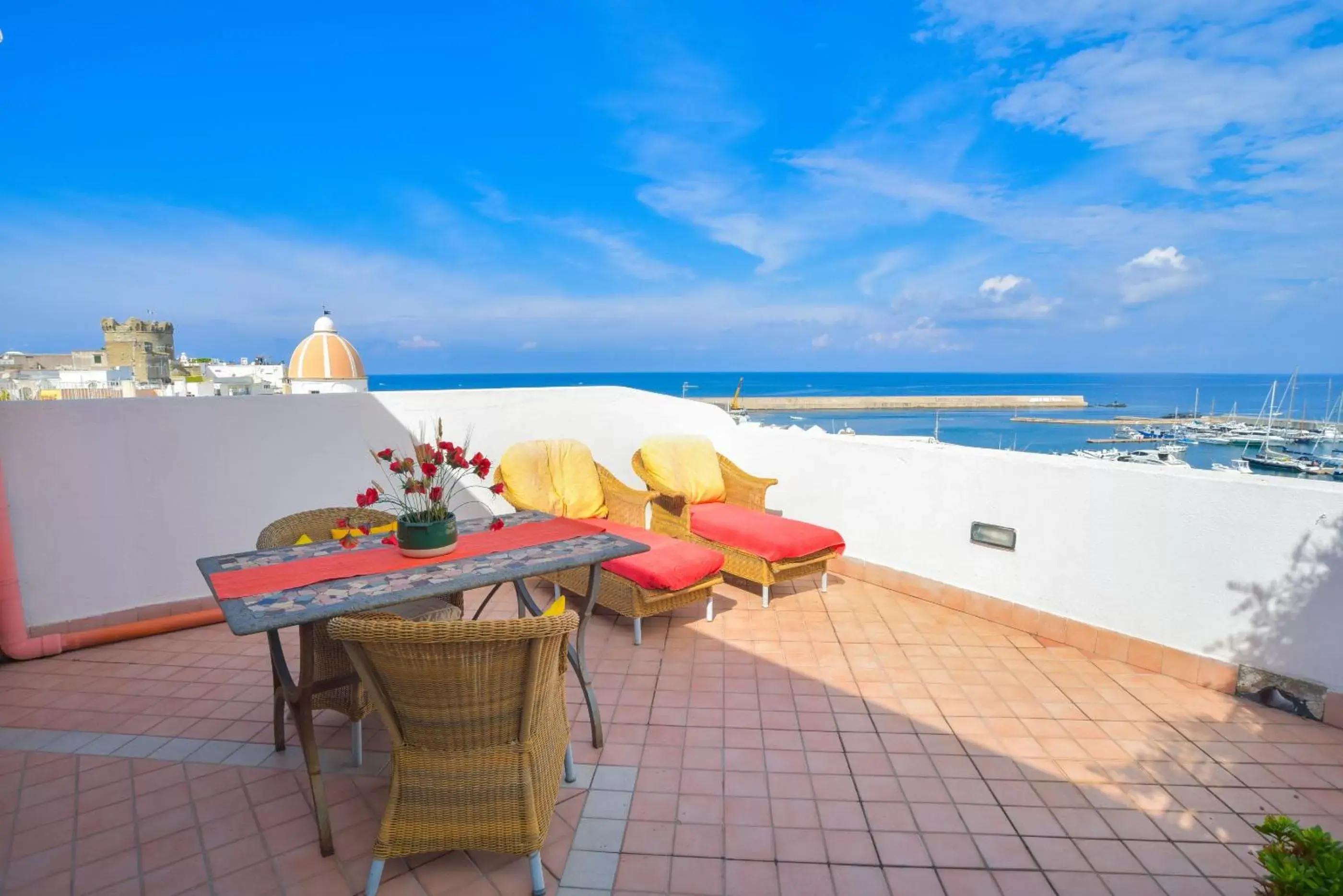 Sea view, Balcony/Terrace in Hotel Terme Zi Carmela