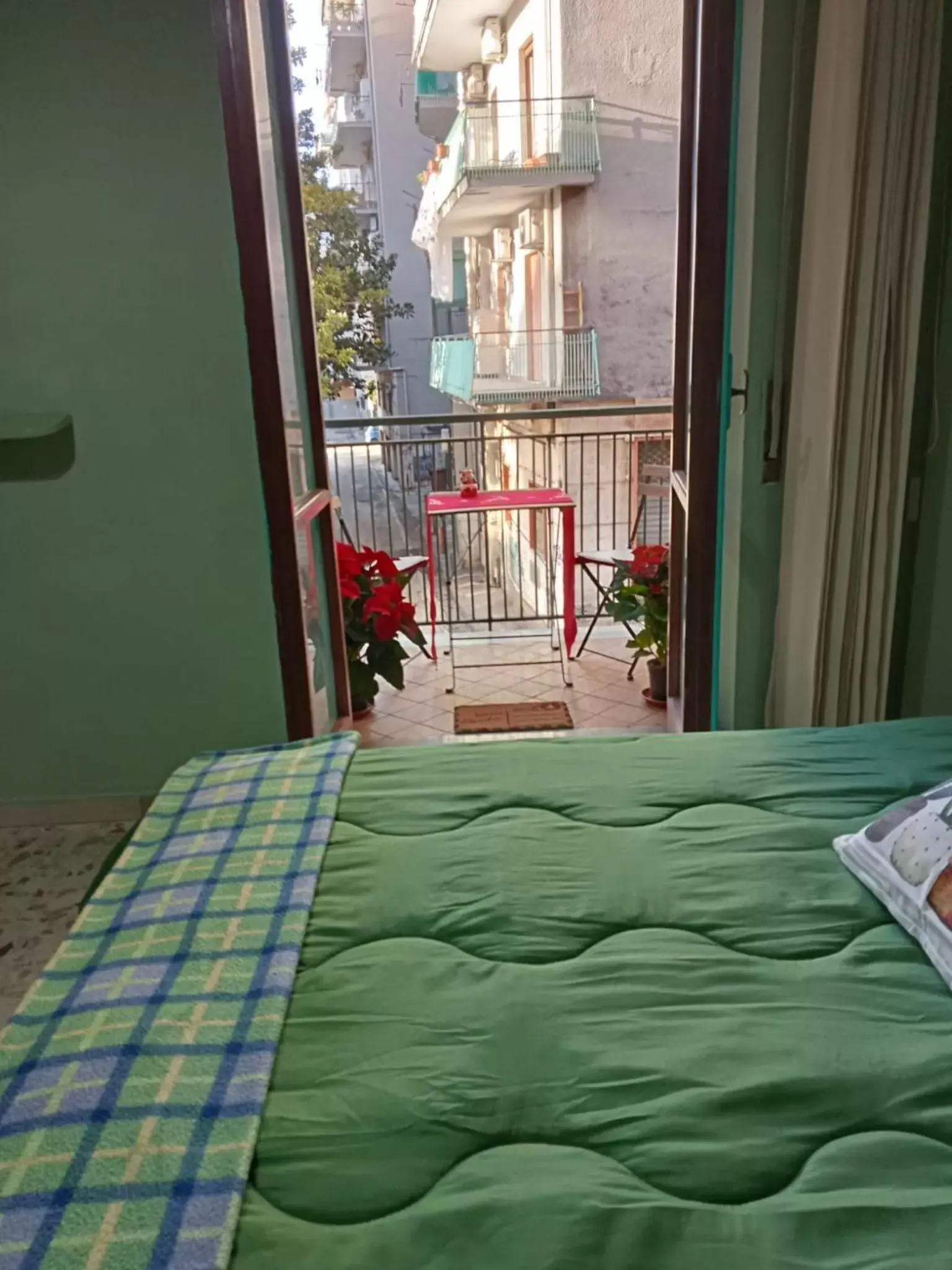 View (from property/room), Bed in La Terrazza di Monica & Teresa