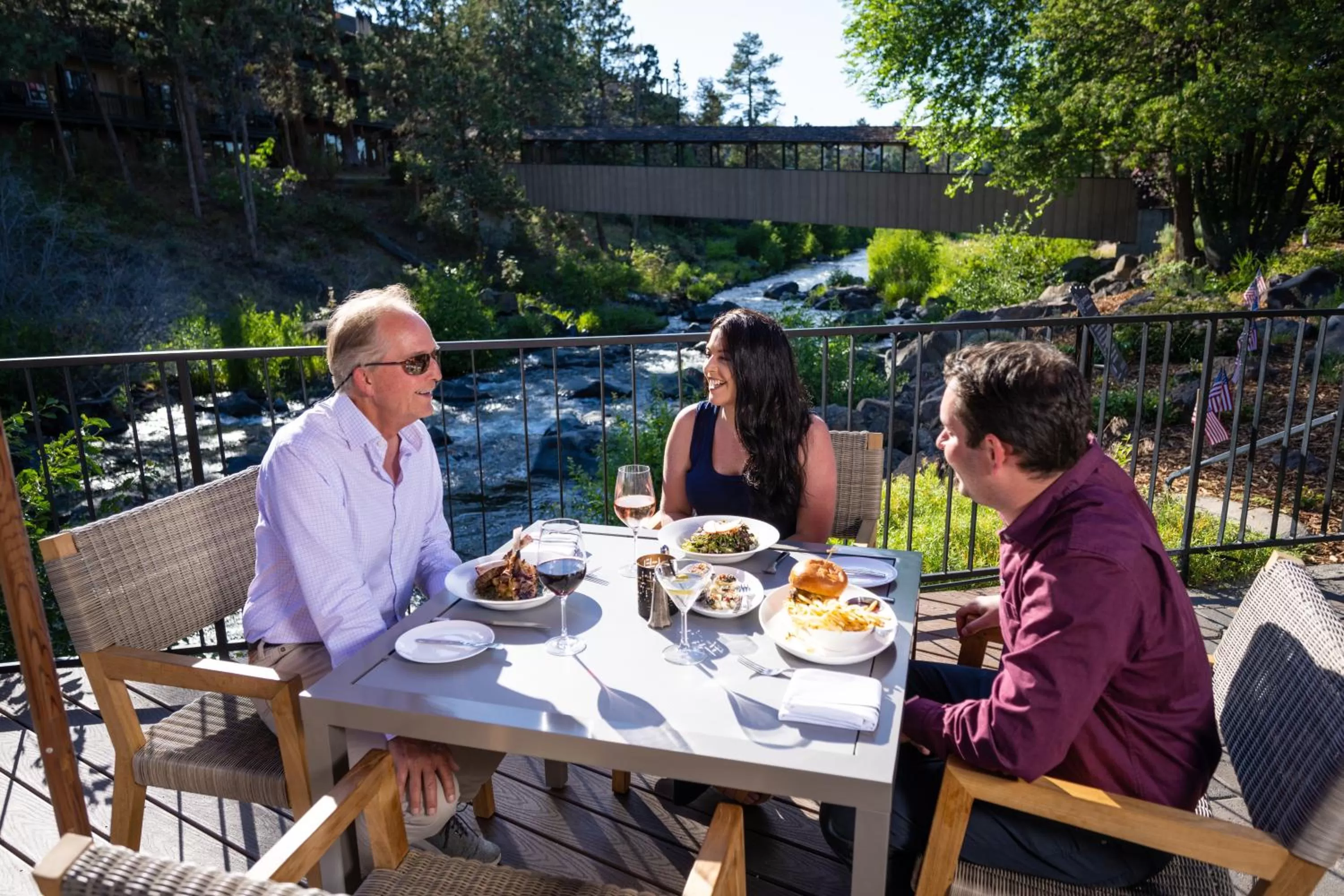 Patio in Riverhouse Lodge