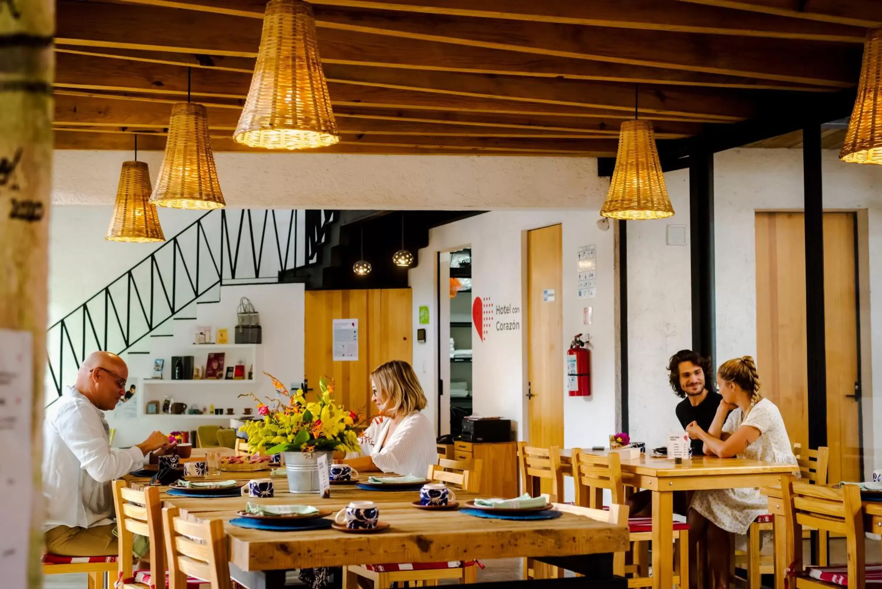 Seating area, Restaurant/Places to Eat in Hotel con Corazón