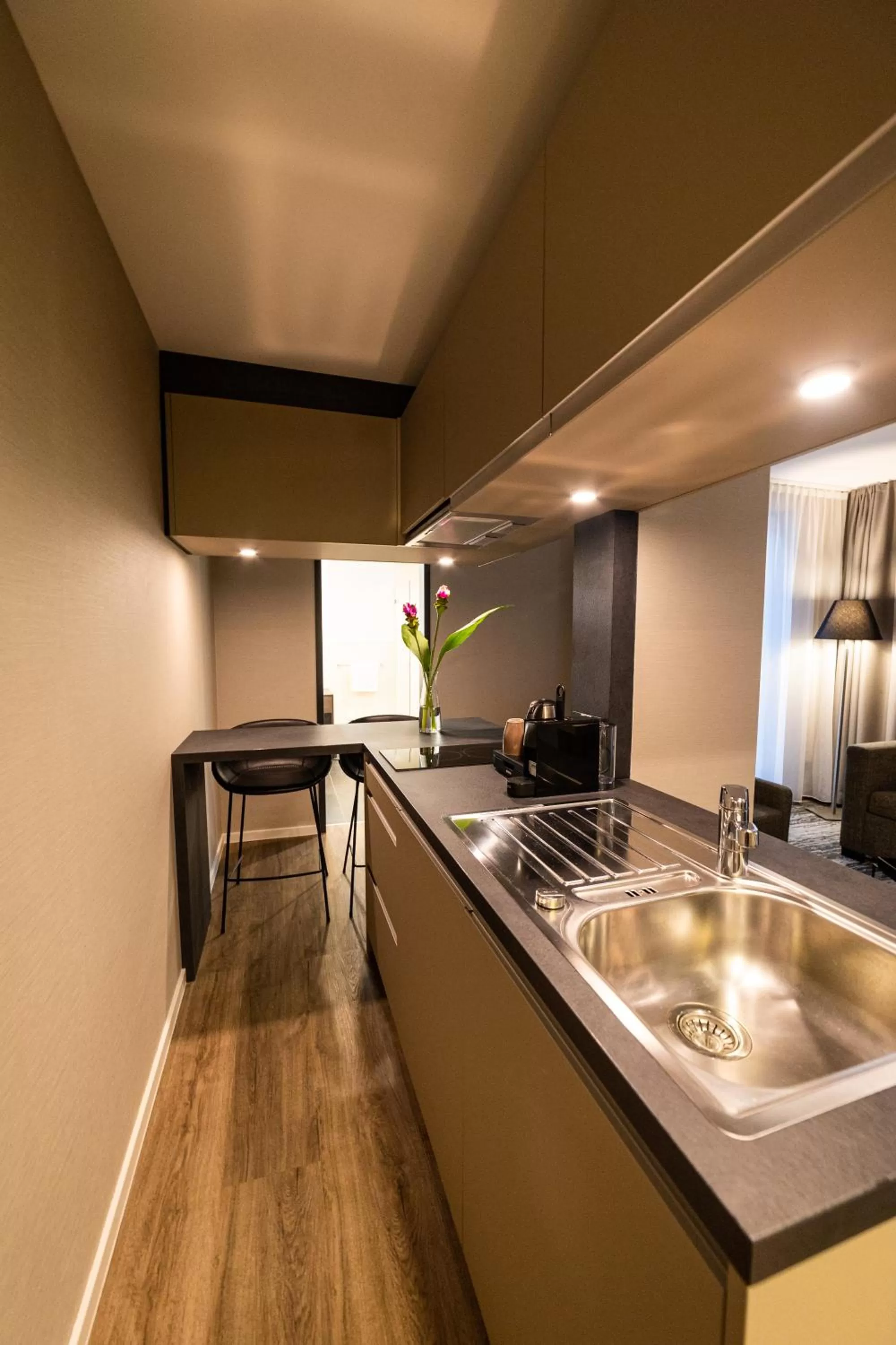 Kitchen or kitchenette in Kranz Parkhotel