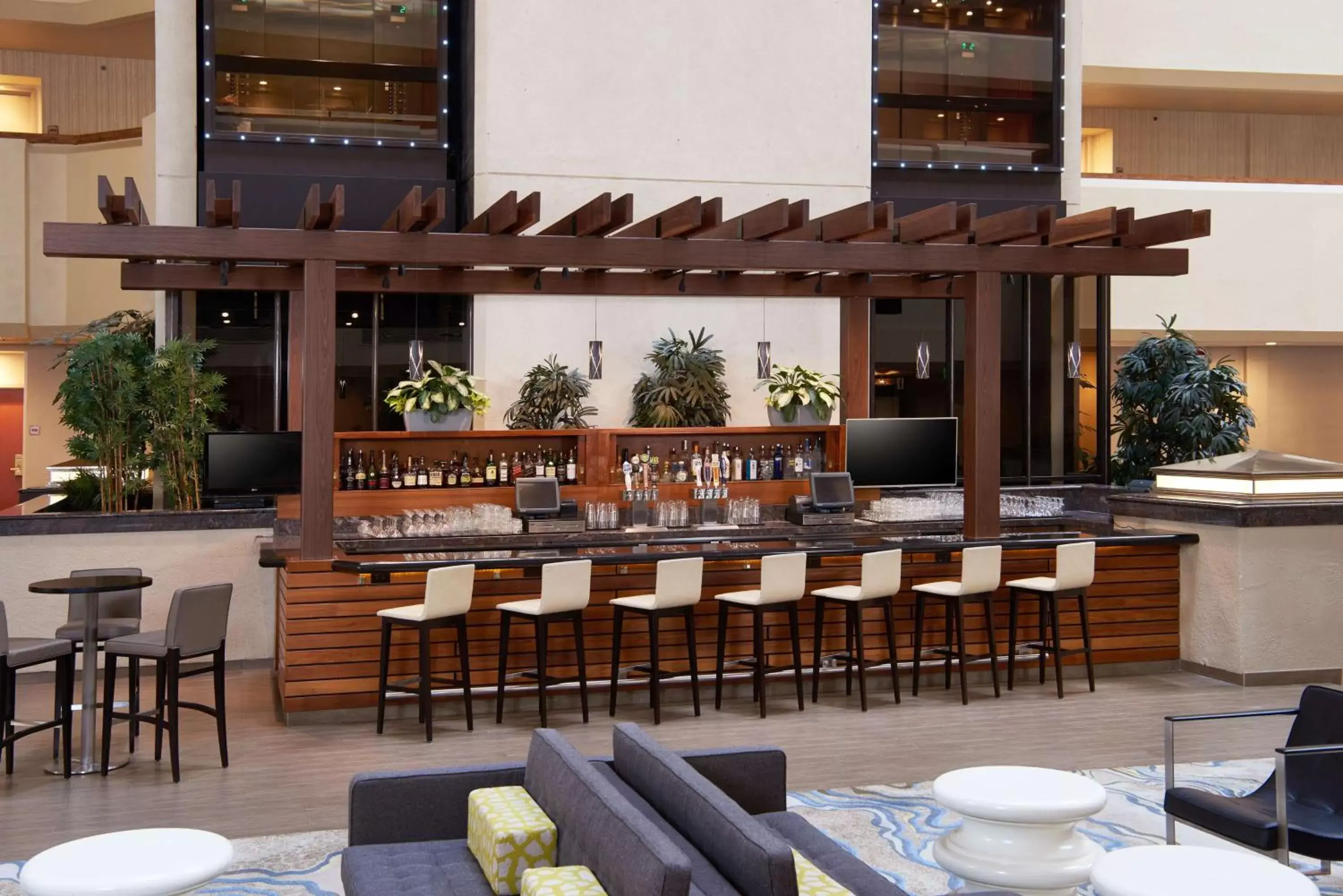 Lounge or bar, Restaurant/Places to Eat in DoubleTree by Hilton Fresno Convention Center