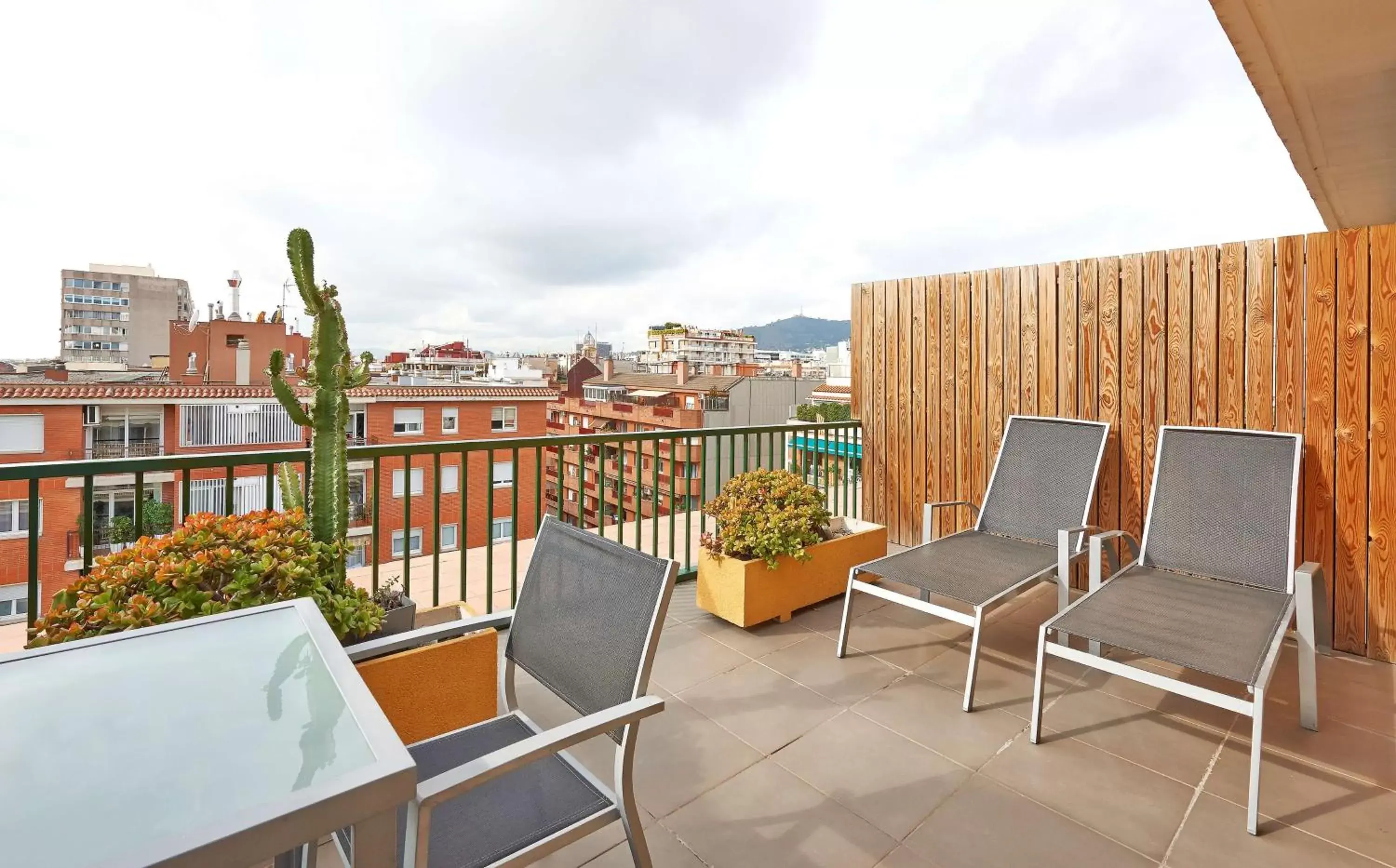 View (from property/room), Balcony/Terrace in NH Barcelona Les Corts
