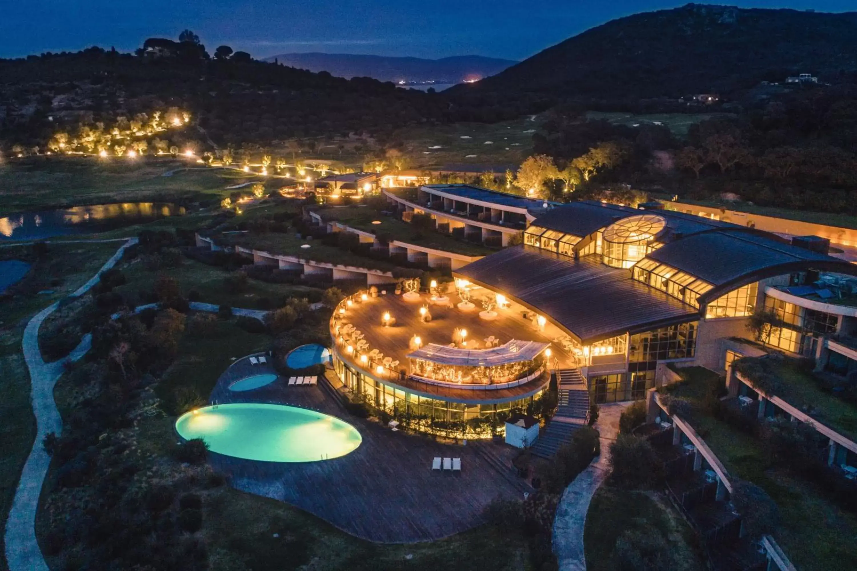 Property building, Bird's-eye View in Argentario Golf & Wellness Resort