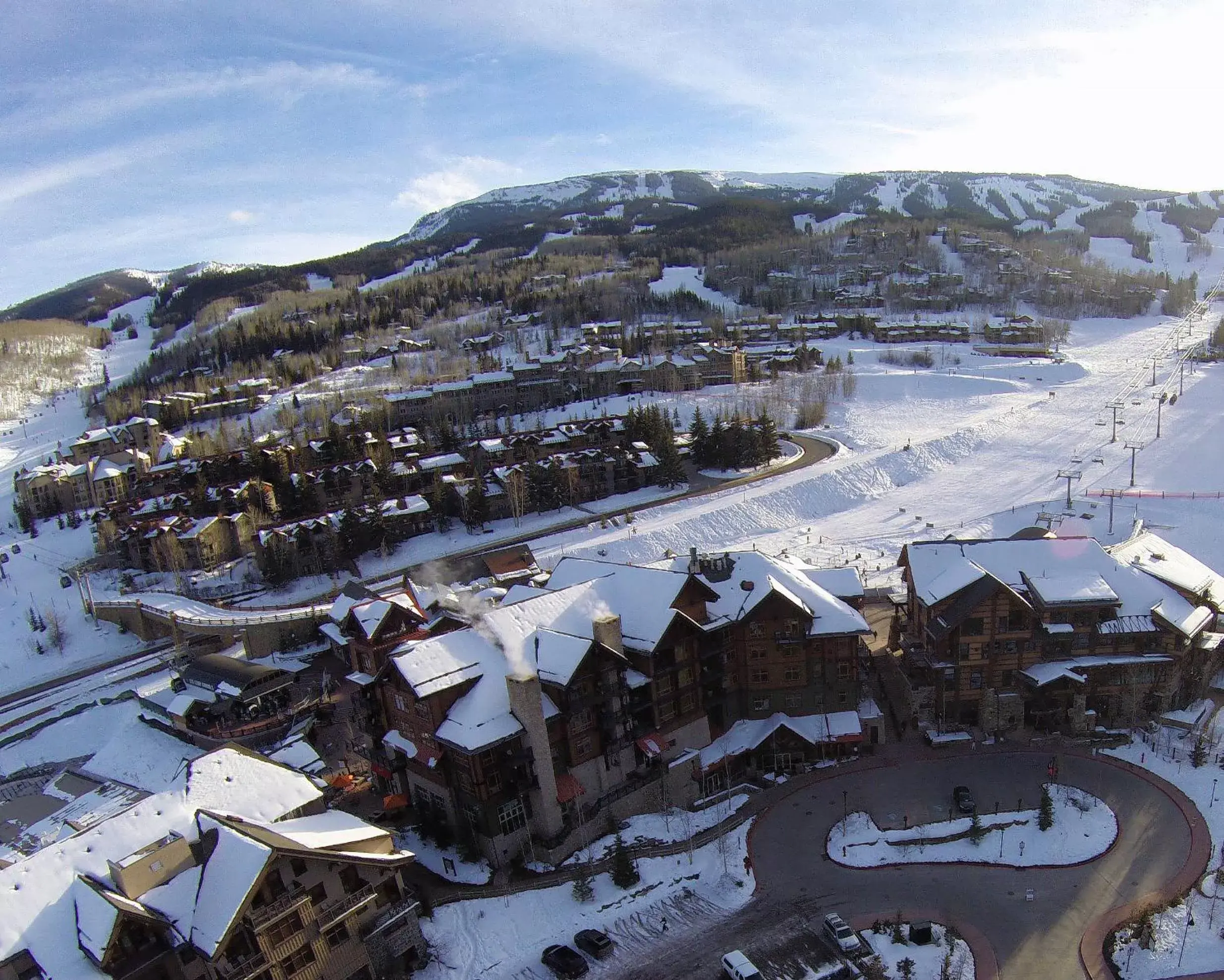 Bird's eye view, Bird's-eye View in The Crestwood Snowmass Village