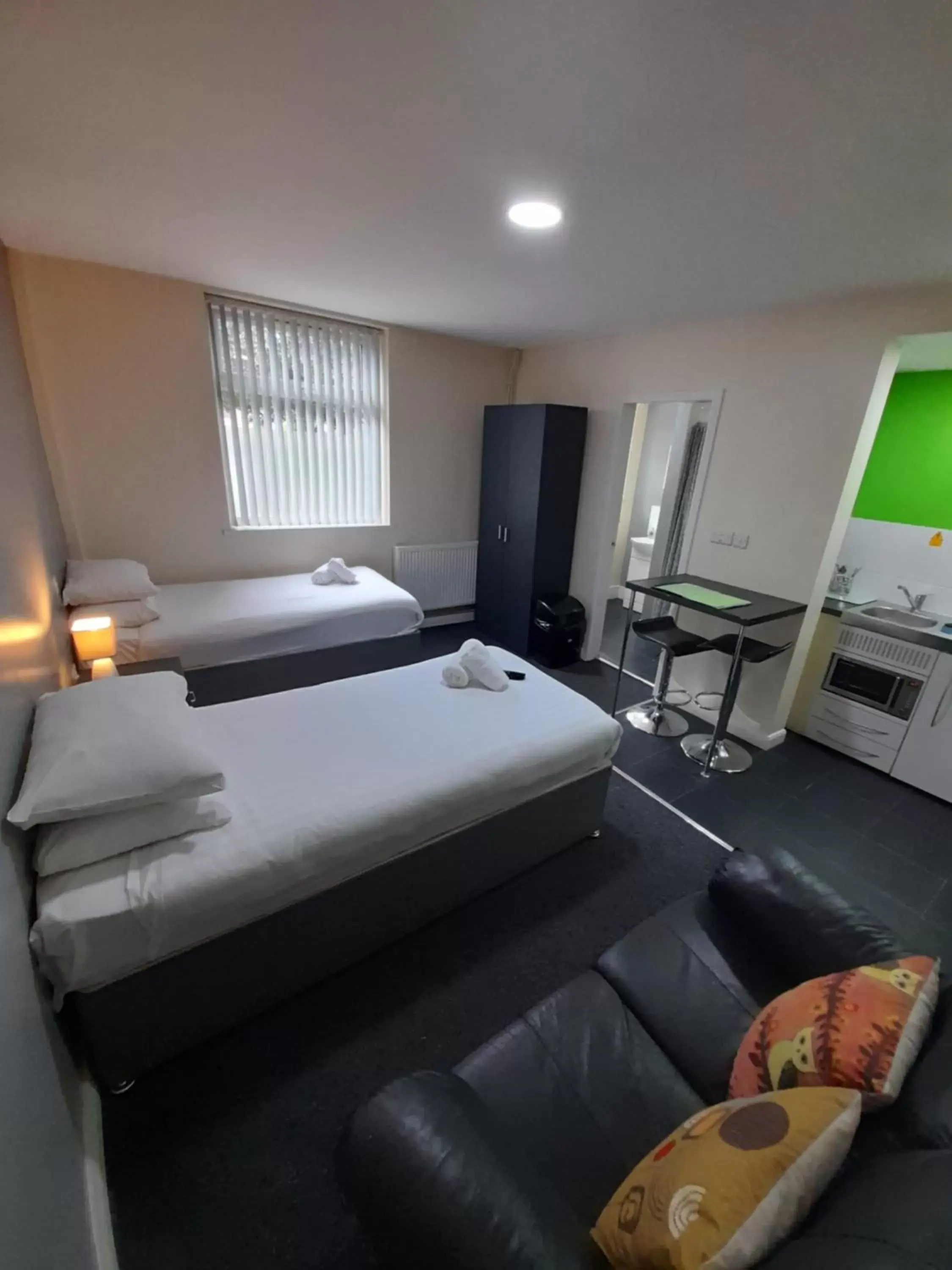 Bedroom in Lymedale Suites Studios & Aparthotel in NEWCASTLE UNDER LYME & STOKE