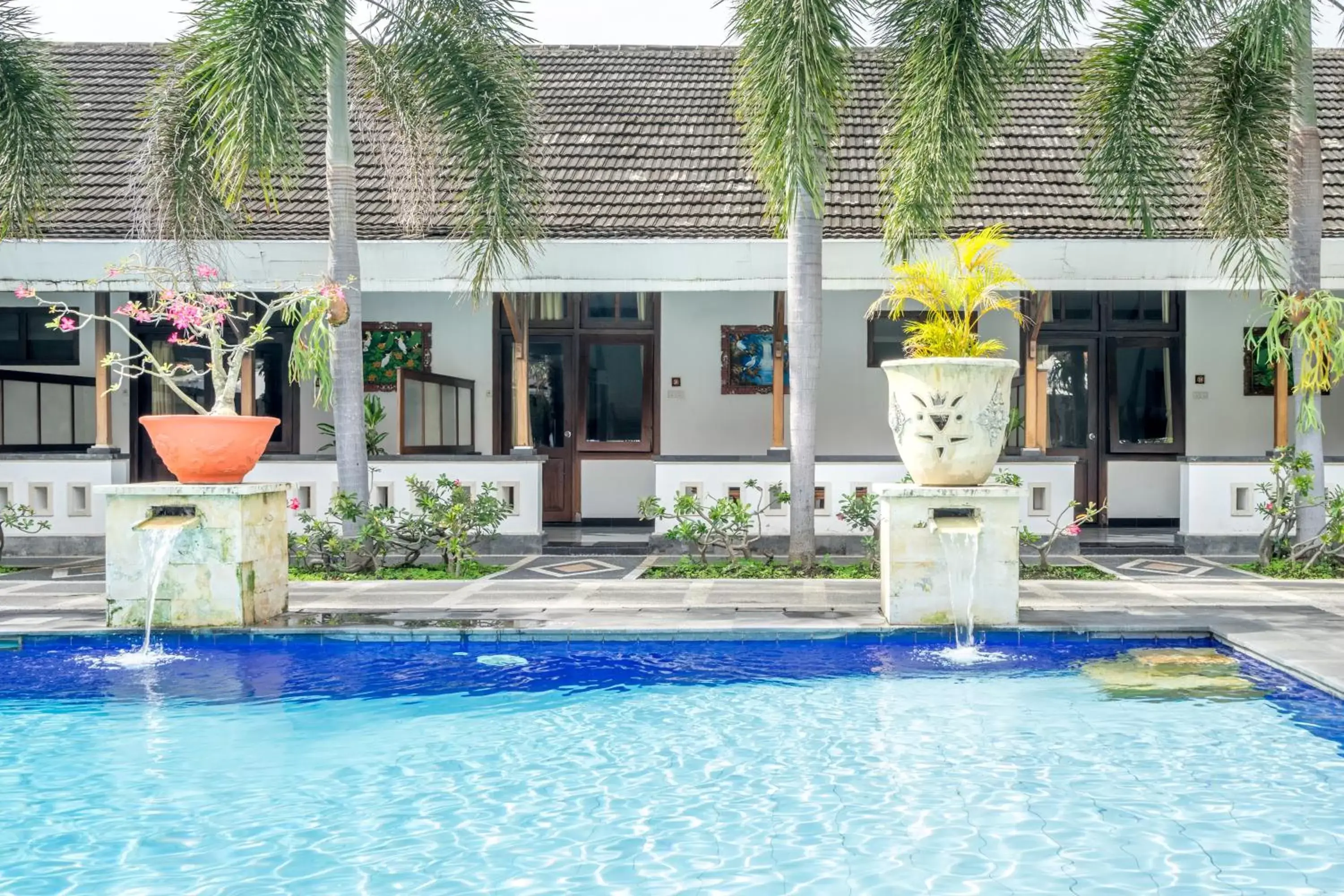Balcony/Terrace, Swimming Pool in Inna Bali Heritage Hotel