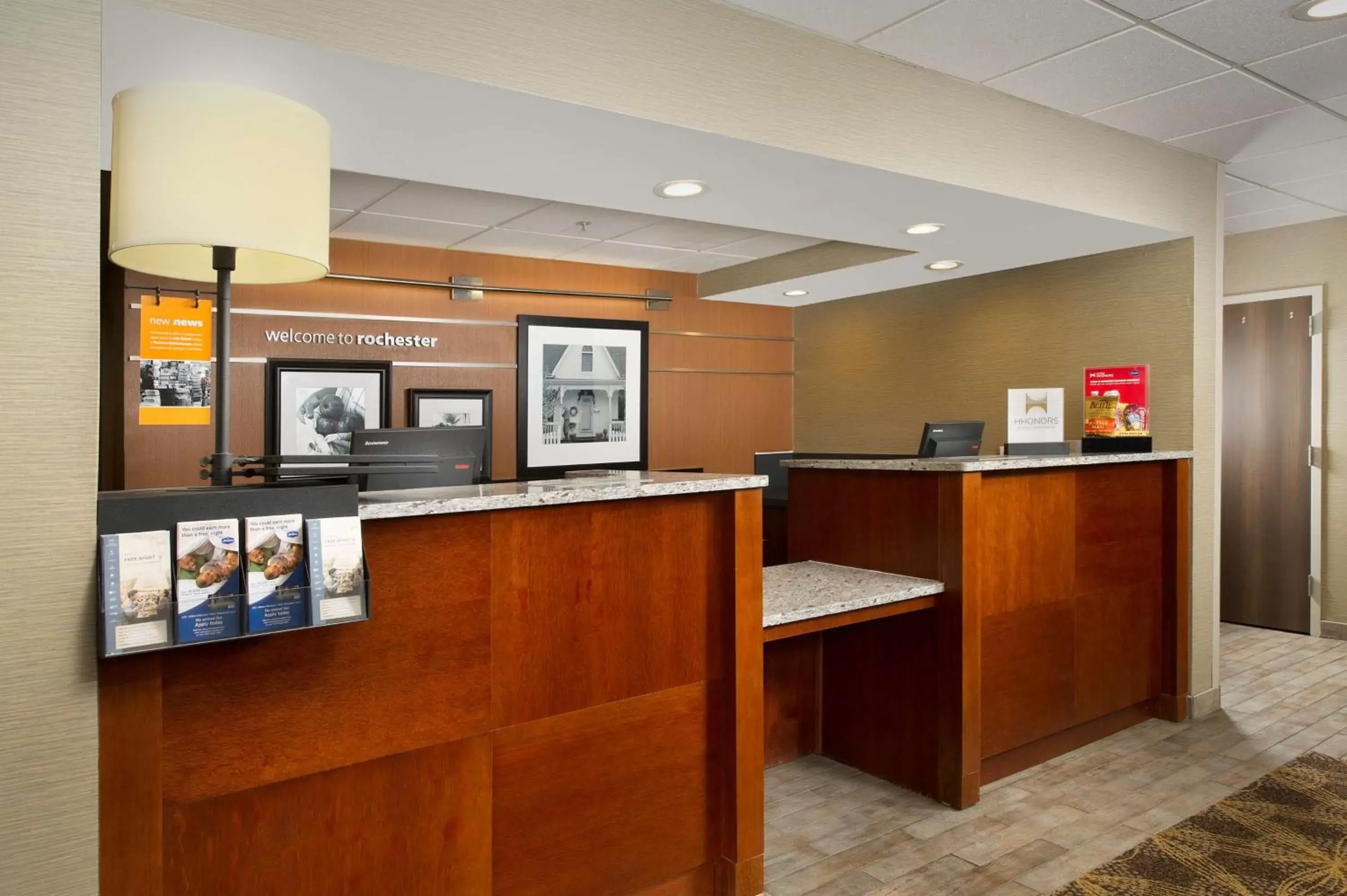 Lobby or reception in Hampton Inn Rochester Greece Lobby or reception in Hampton Inn Rochester Greece
