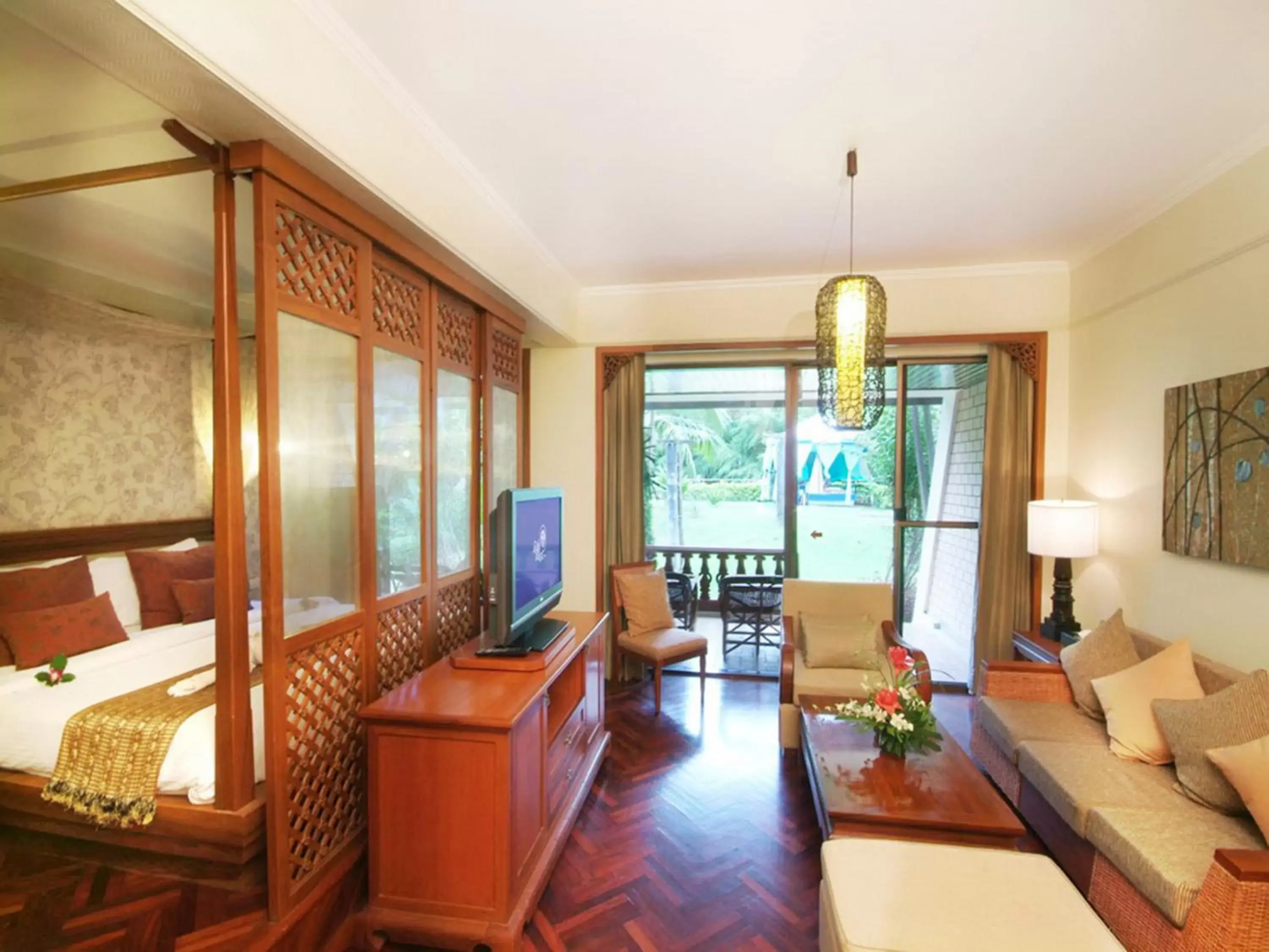 Bed, Seating Area in Krabi Resort- SHA Extra Plus