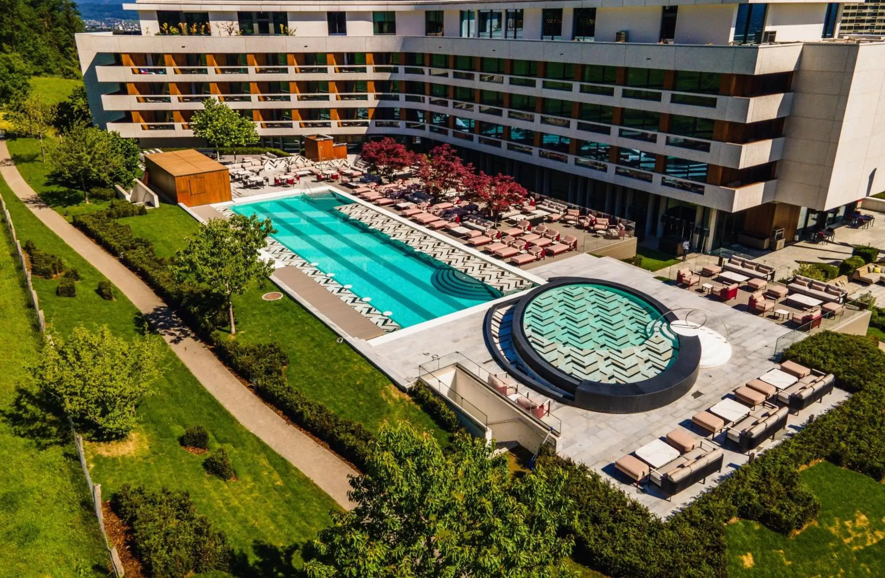 Pool View in FIVE Zurich - Luxury City Resort