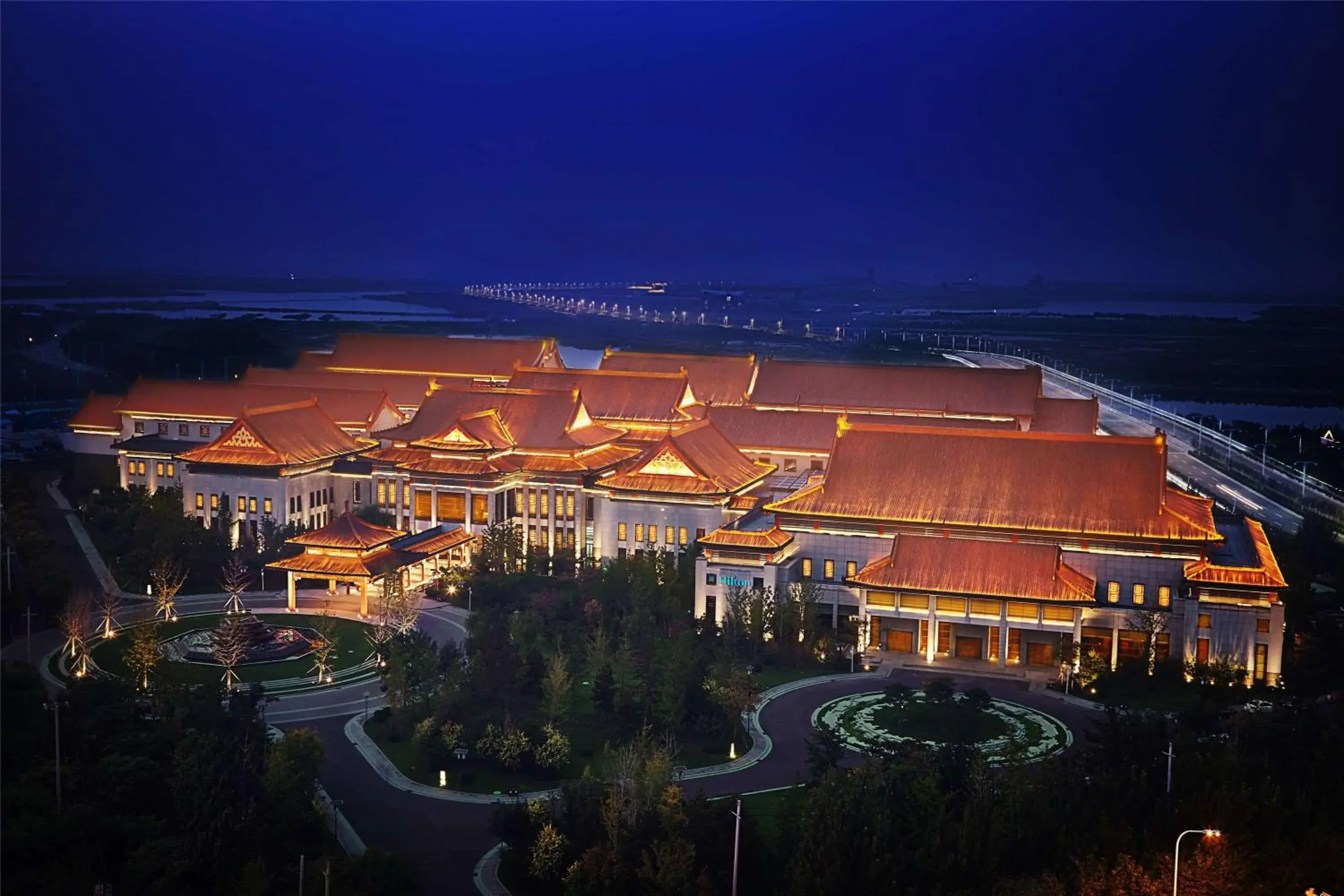 Property building, Bird's-eye View in Hilton Tianjin Eco City