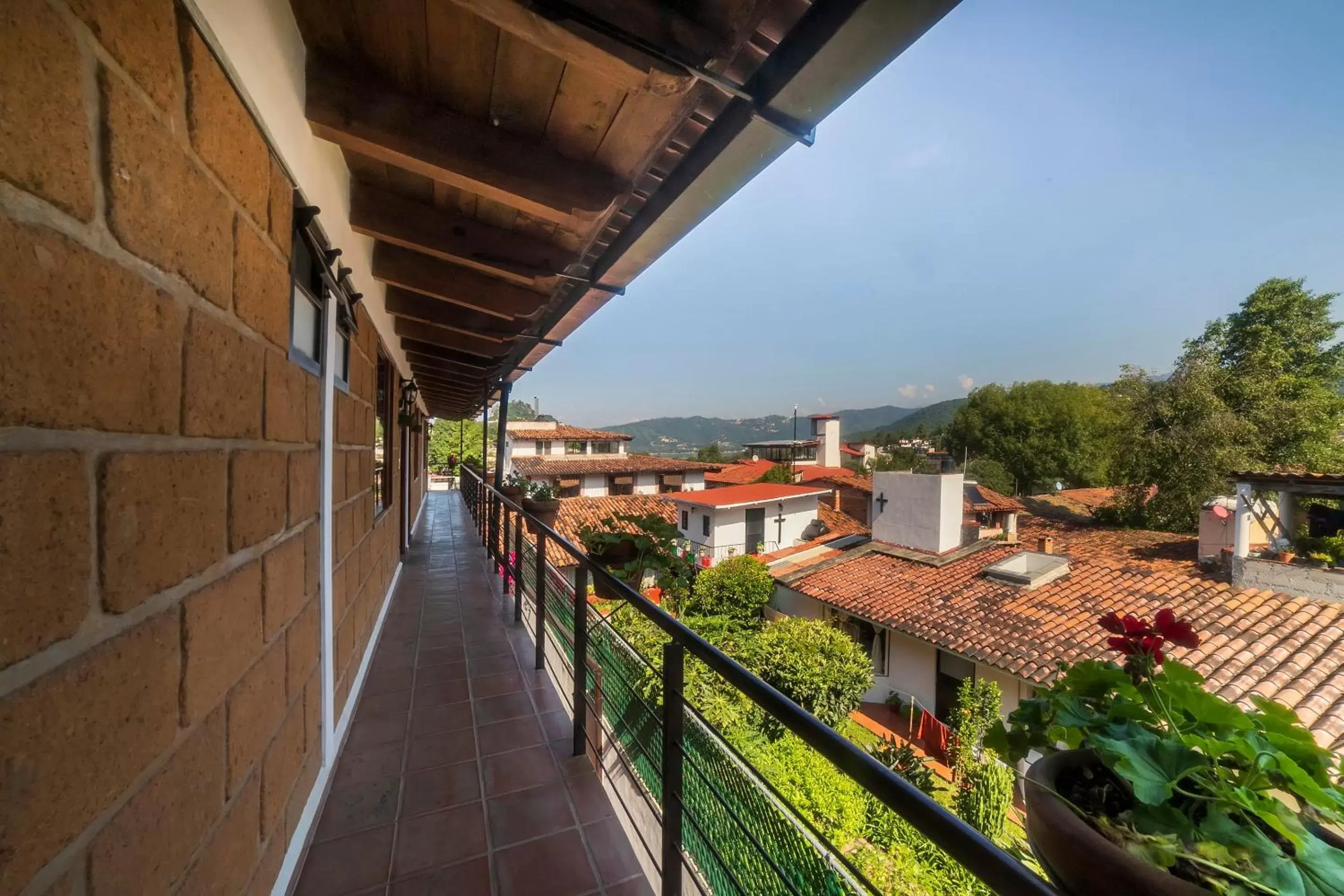 Balcony/Terrace in Hotel Rincon Soñado, Valle de Bravo