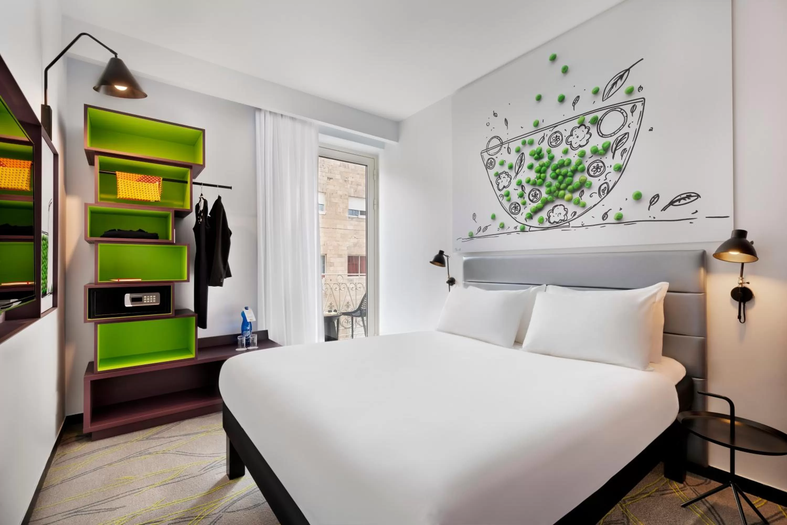 Standard Queen Room with Balcony in Ibis Styles Jerusalem City Center - An AccorHotels Brand
