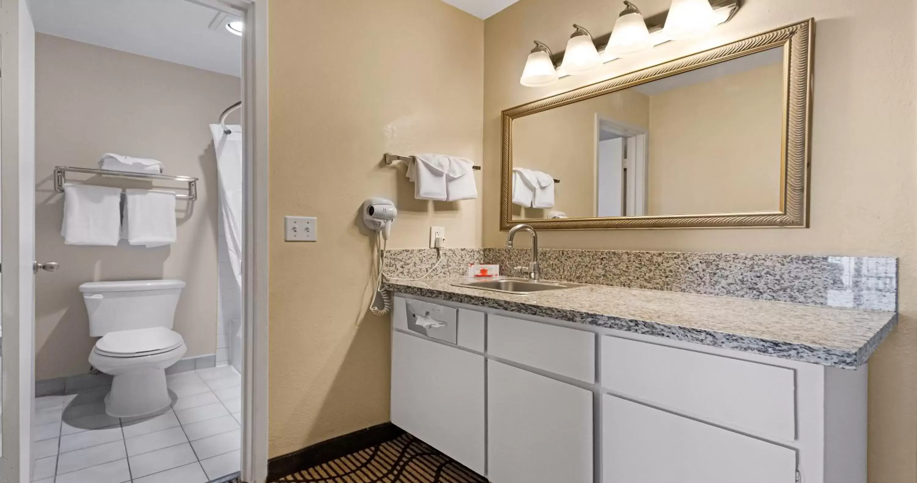 Bathroom in SureStay Plus Hotel by Best Western Sacramento North