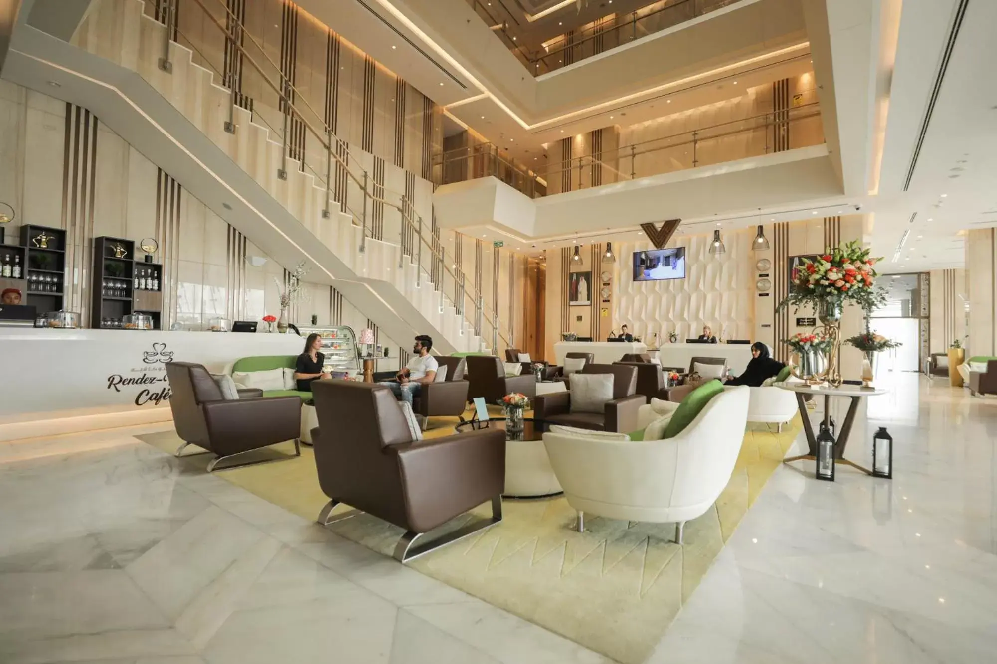 Lobby or reception, Restaurant/Places to Eat in VIP Hotel Doha Qatar