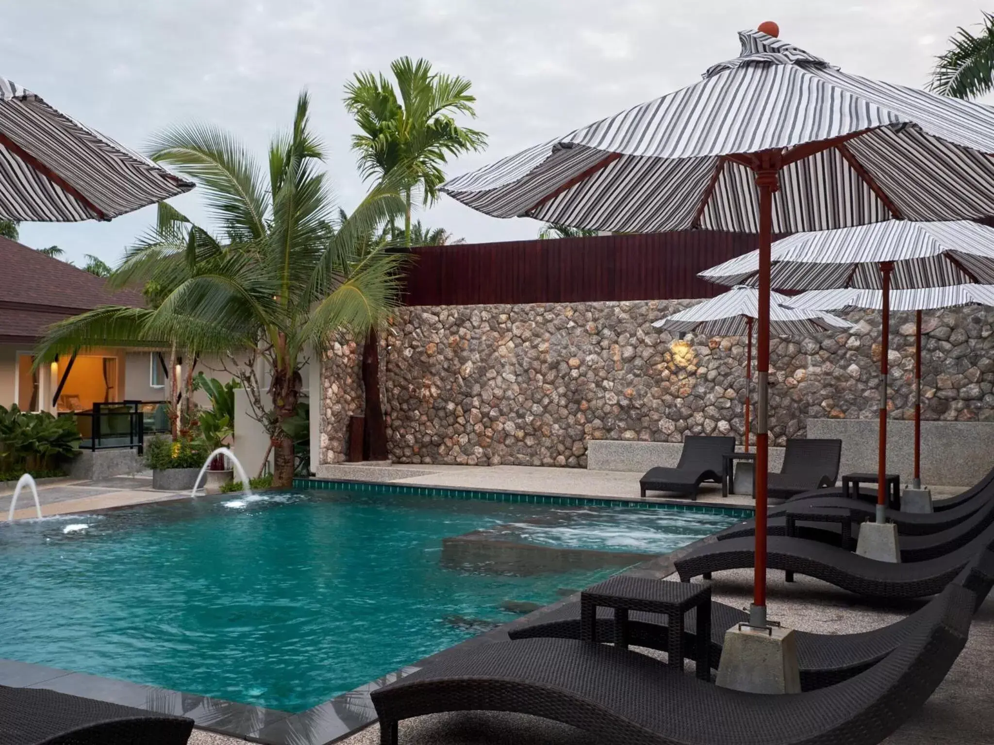 Patio, Swimming Pool in De Malee Pool Villas - SHA Extra Plus