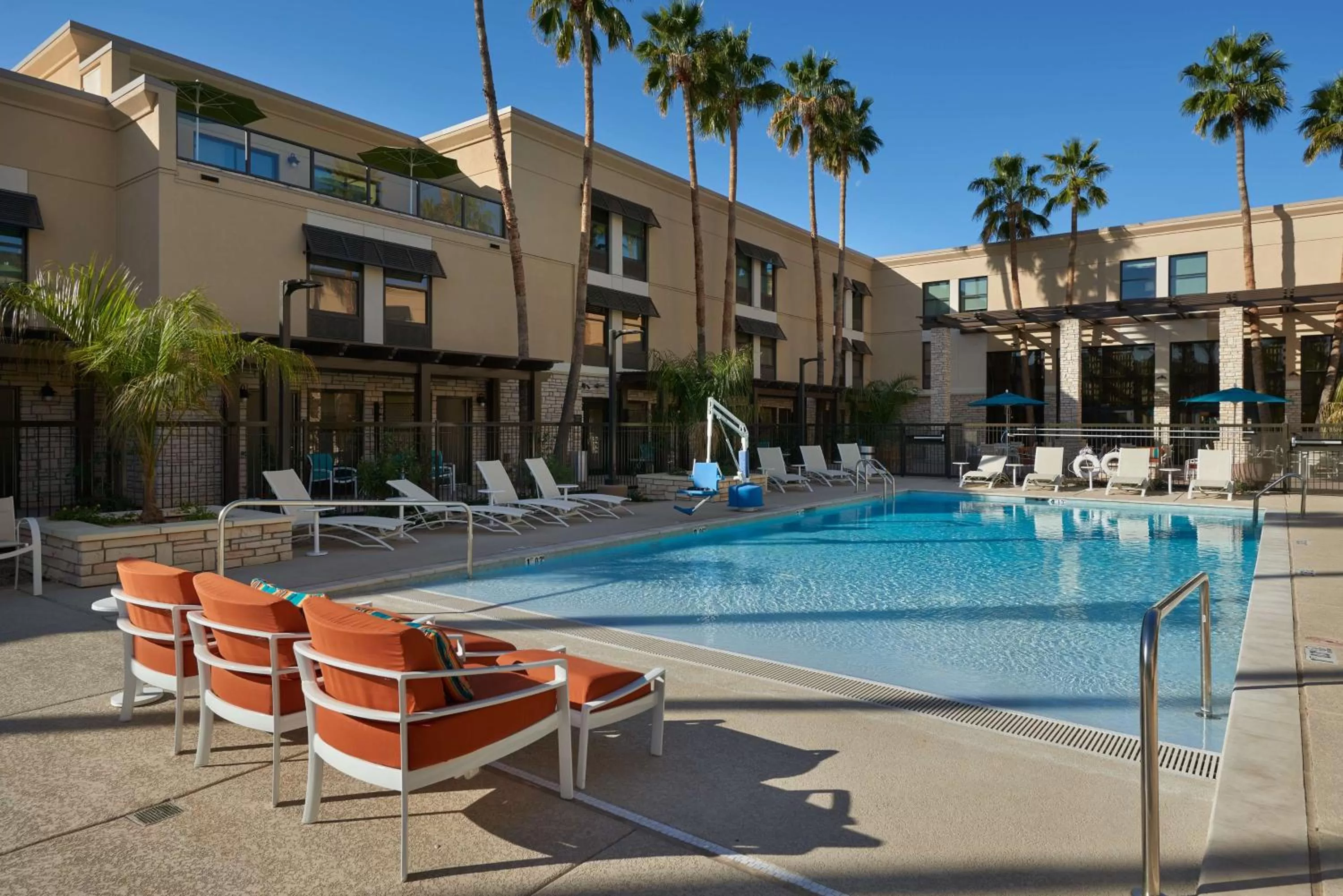 Pool view in Hampton Inn & Suites Scottsdale On Shea Blvd