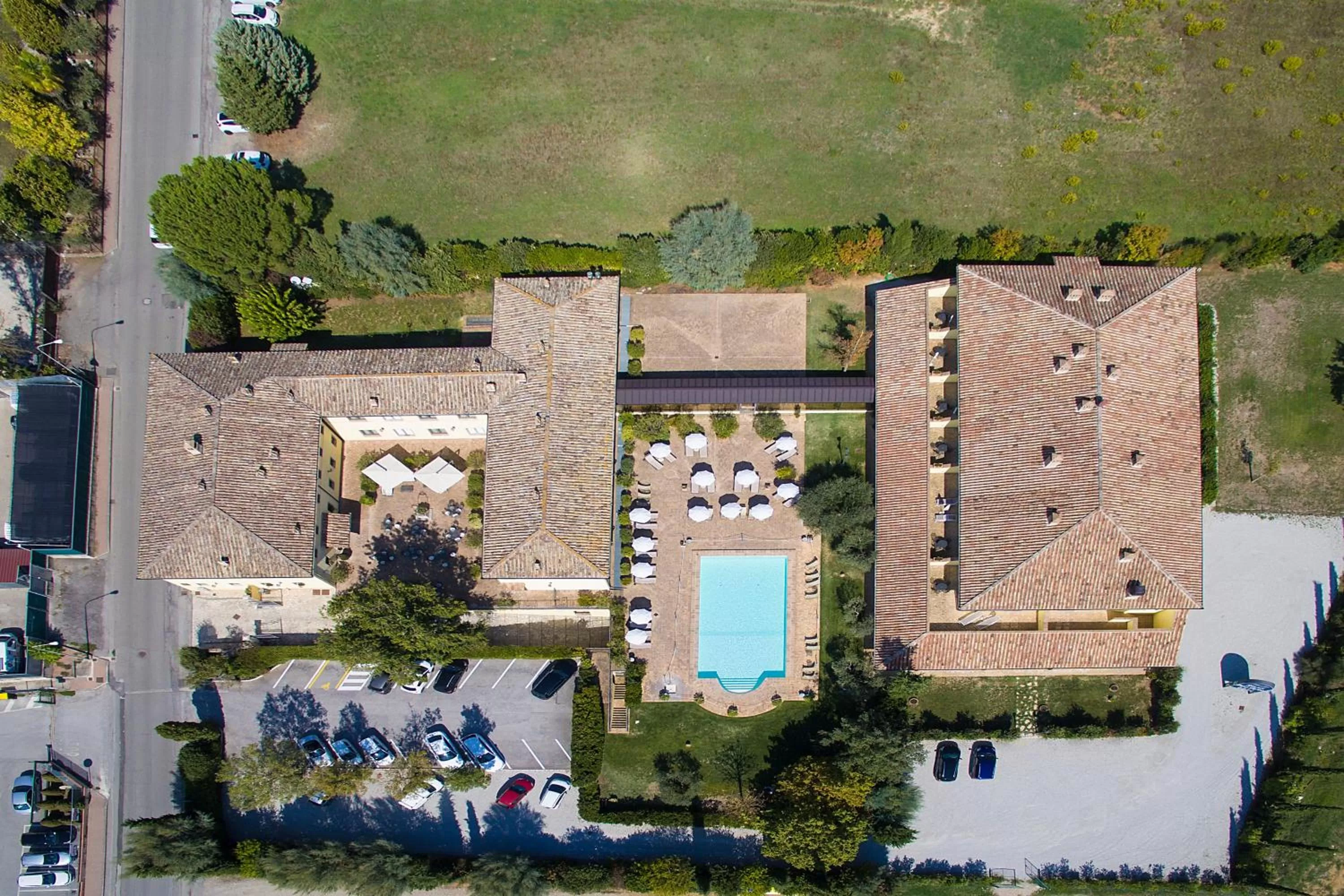 Bird's eye view in Relais dell'Olmo