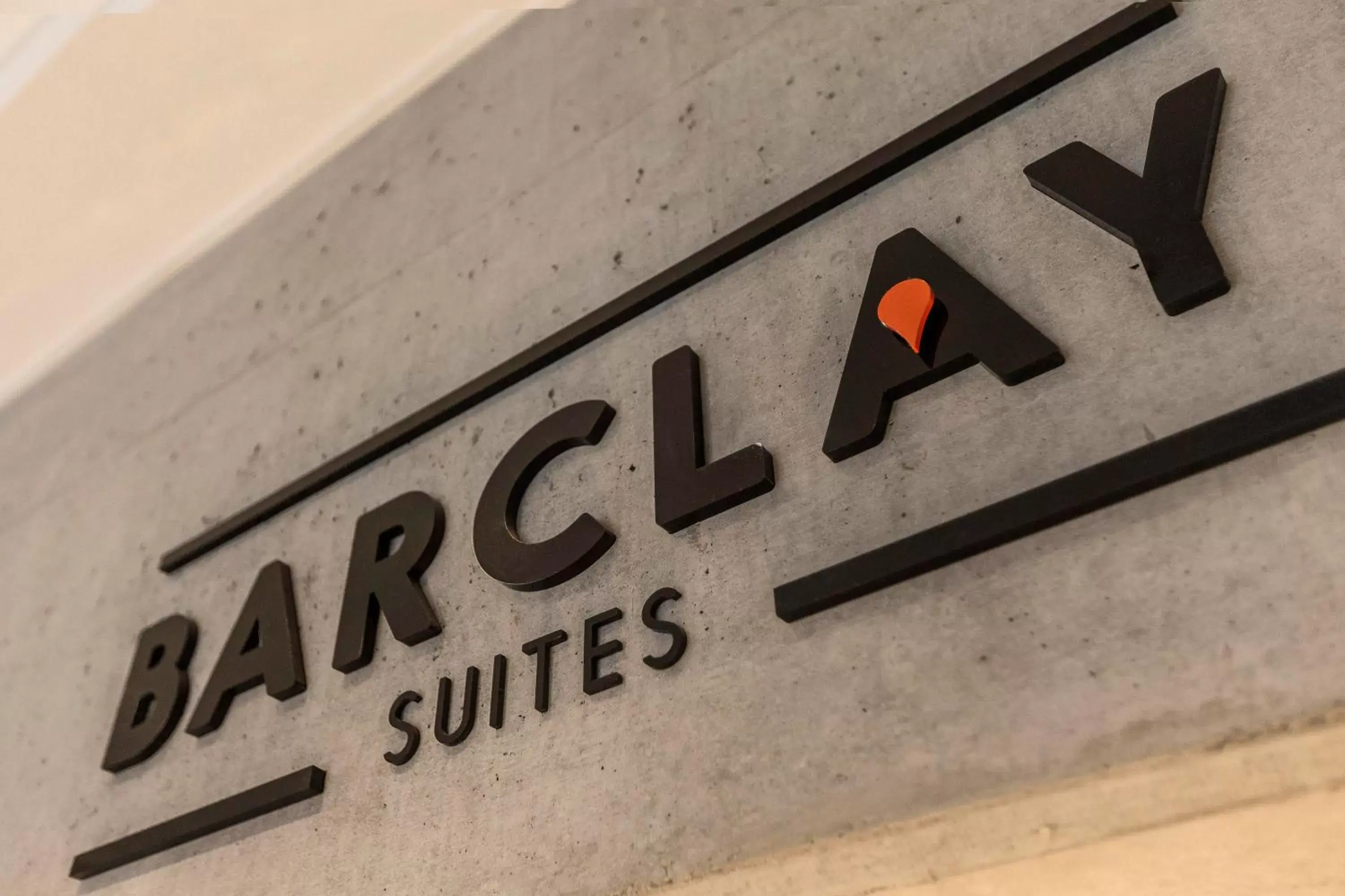 Logo/Certificate/Sign in Barclay Suites