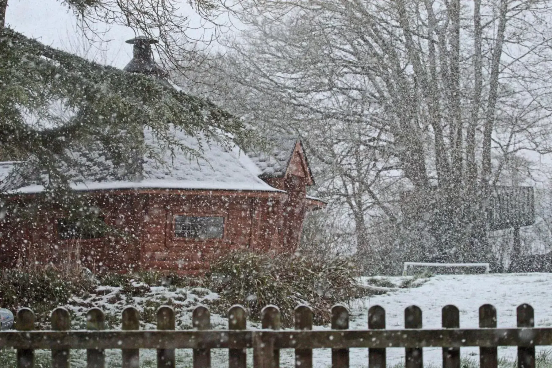 Winter in Lovaton Farmhouse