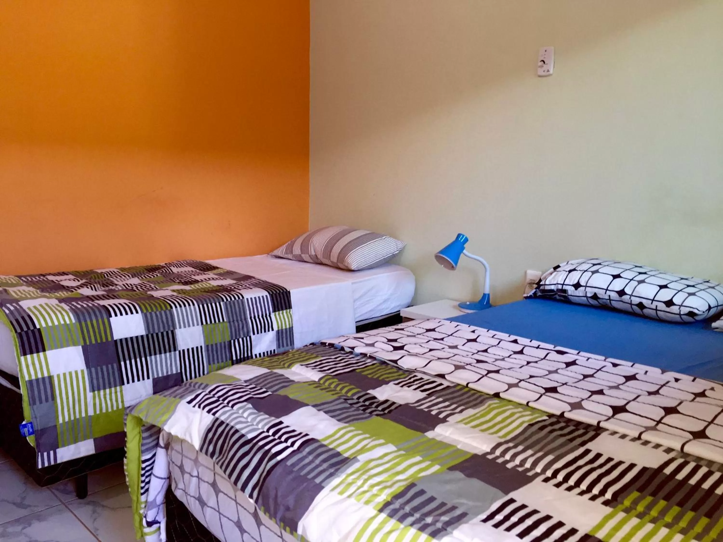 Bathroom, Bed in Pousada Corazao Sagradao