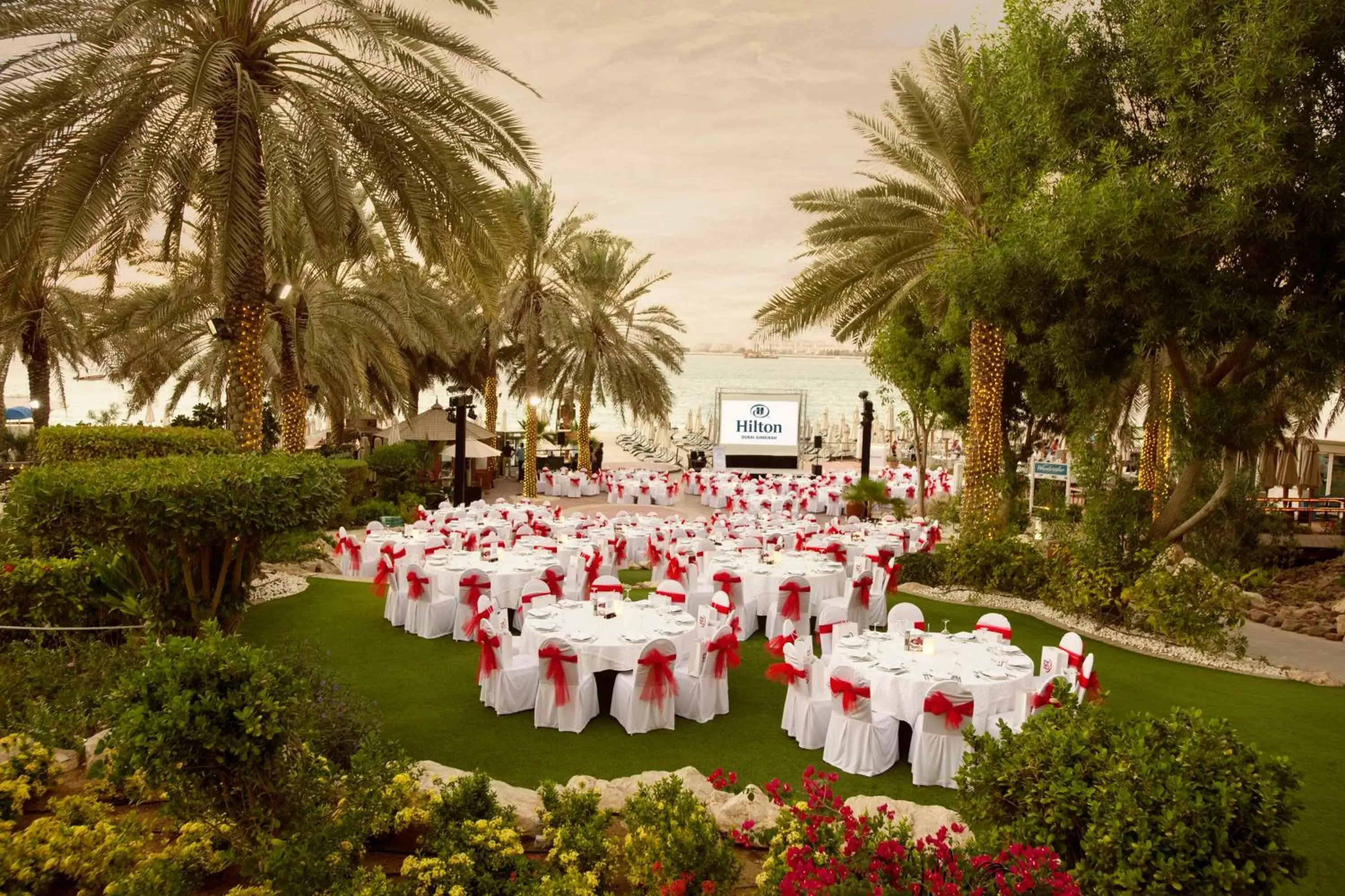 Dining area, Banquet Facilities in Hilton Dubai Jumeirah