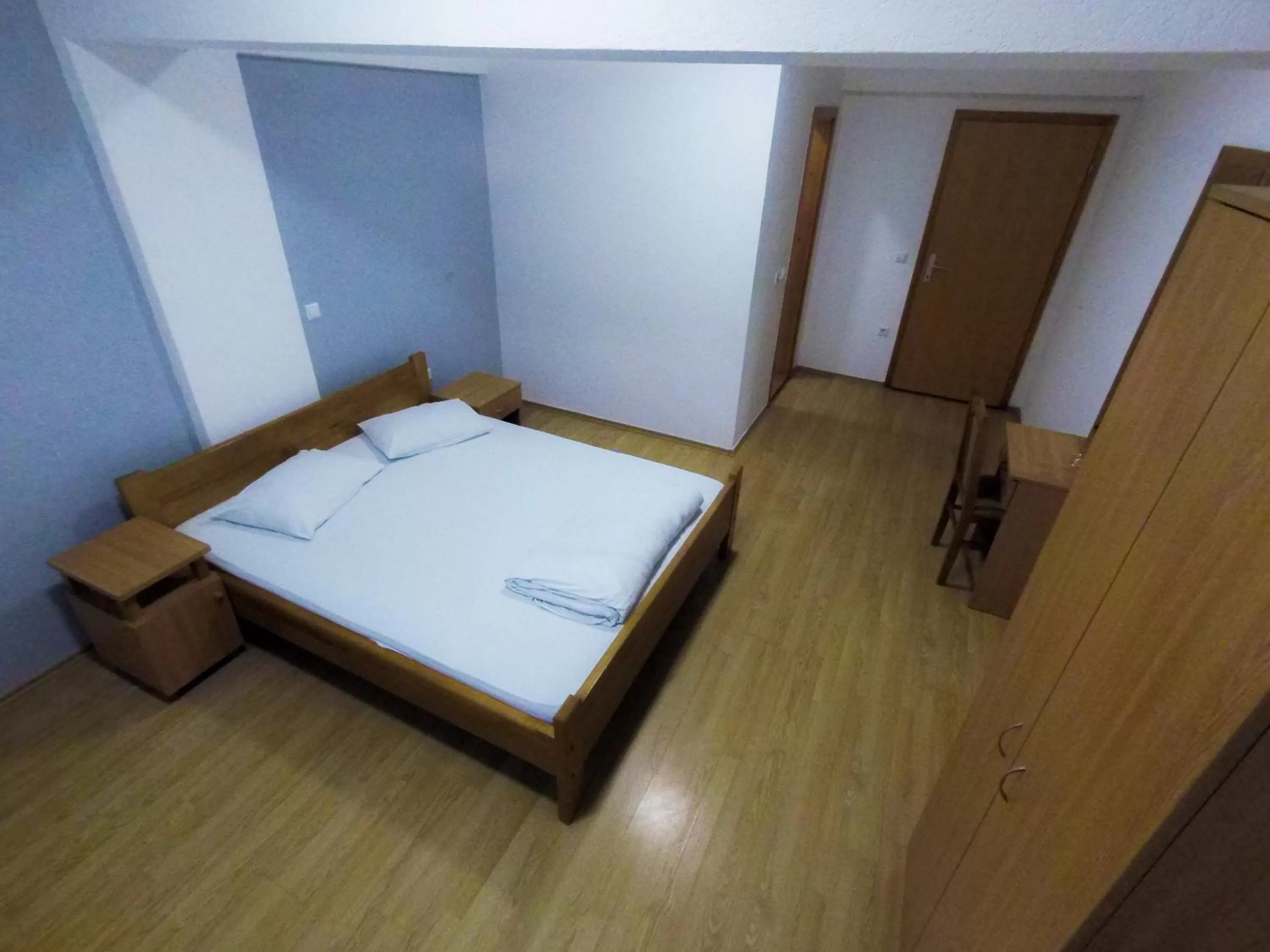 Bed in Motel Gas-Petrol