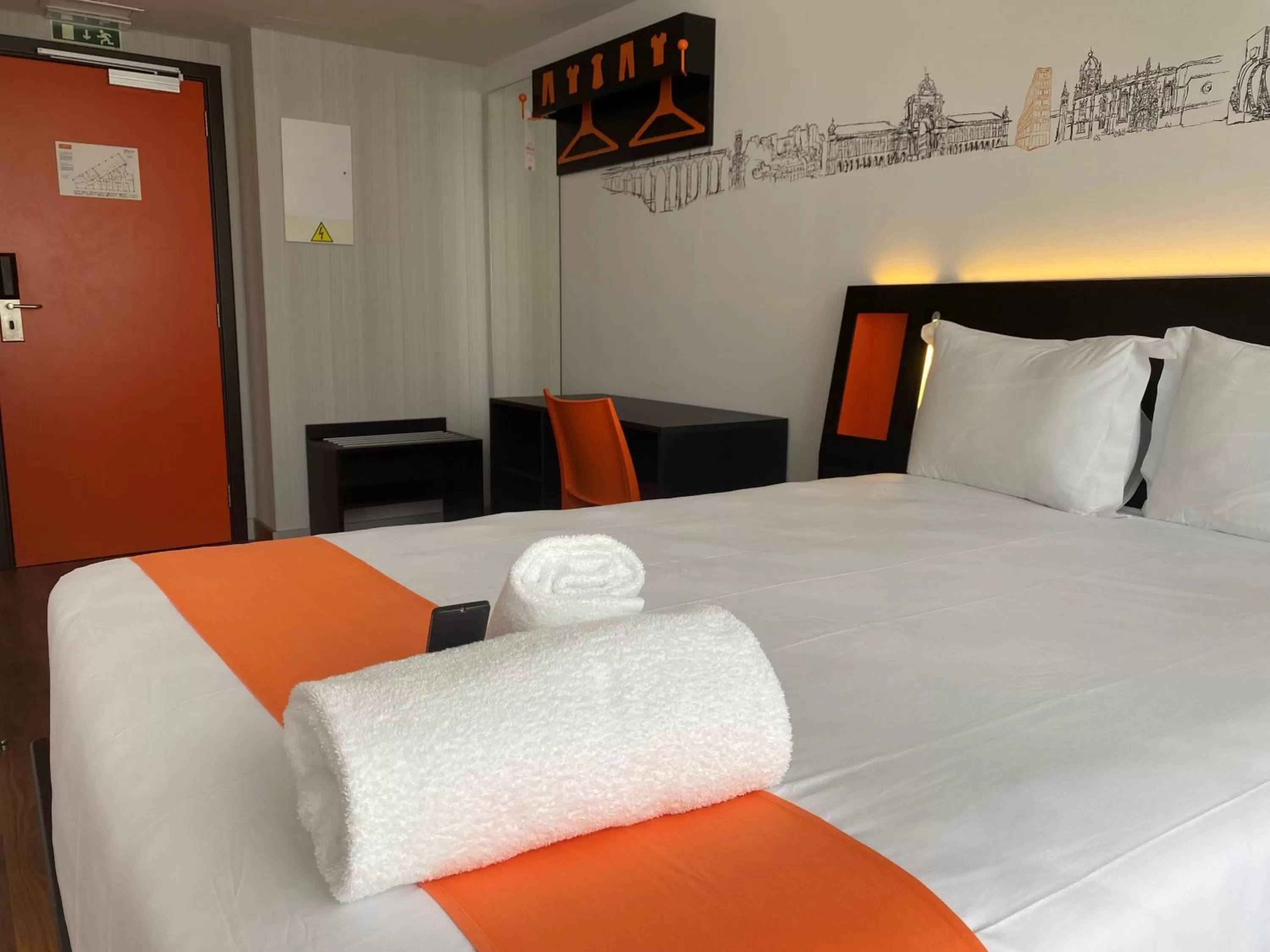 Bed in easyHotel Lisbon