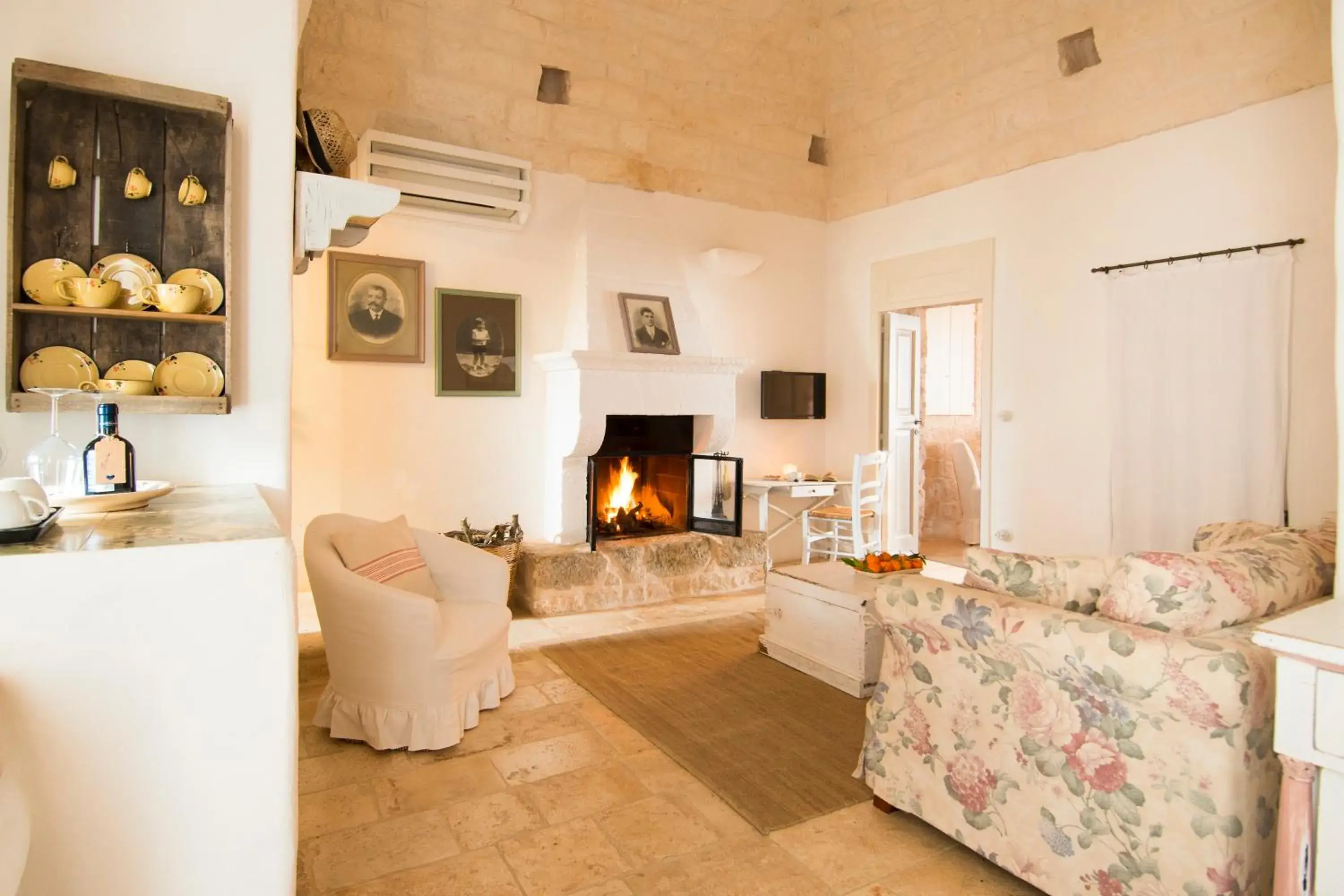 Living room, Seating Area in Masseria Salinola