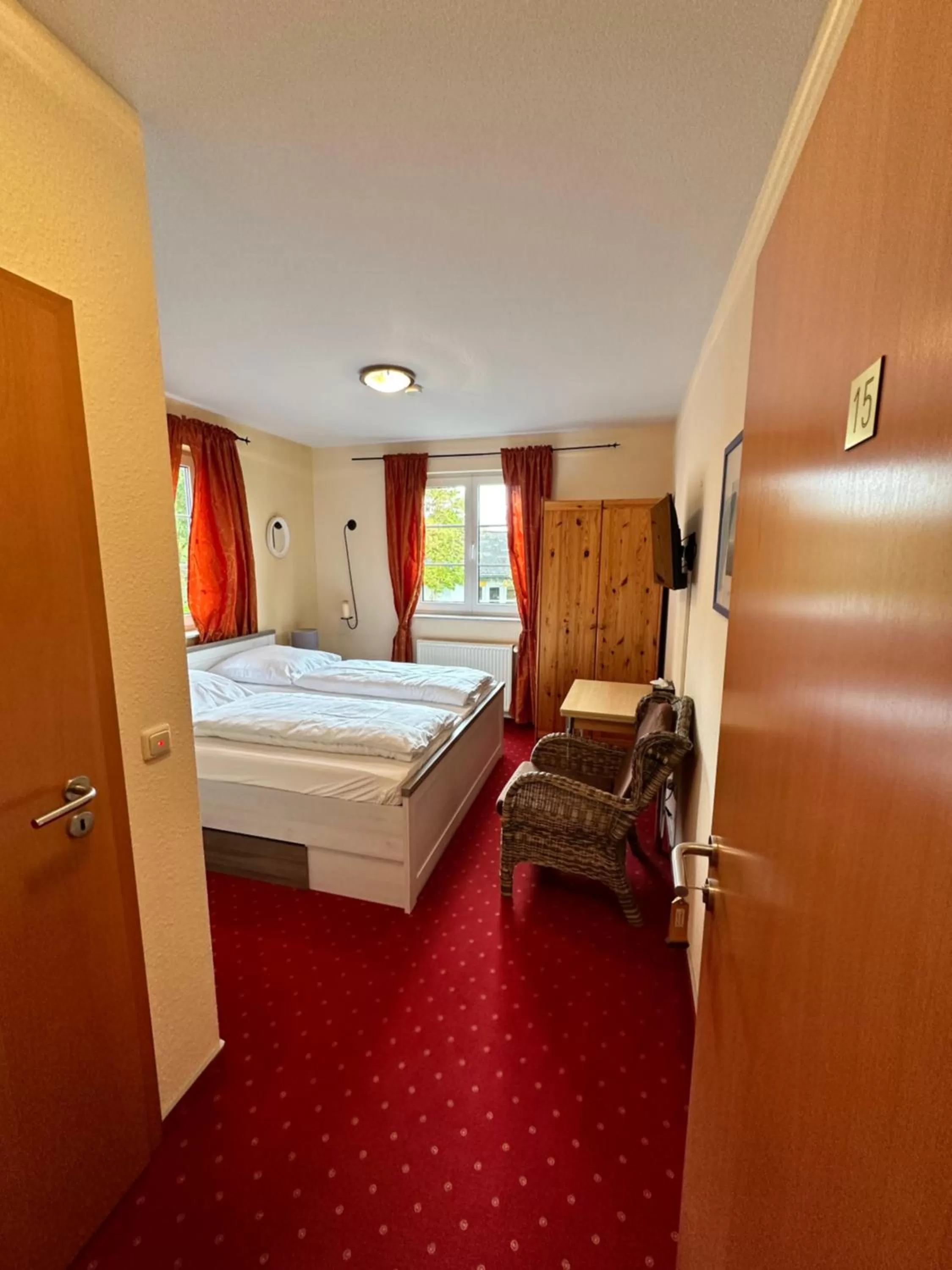 Bed in Hotel Rosengarten