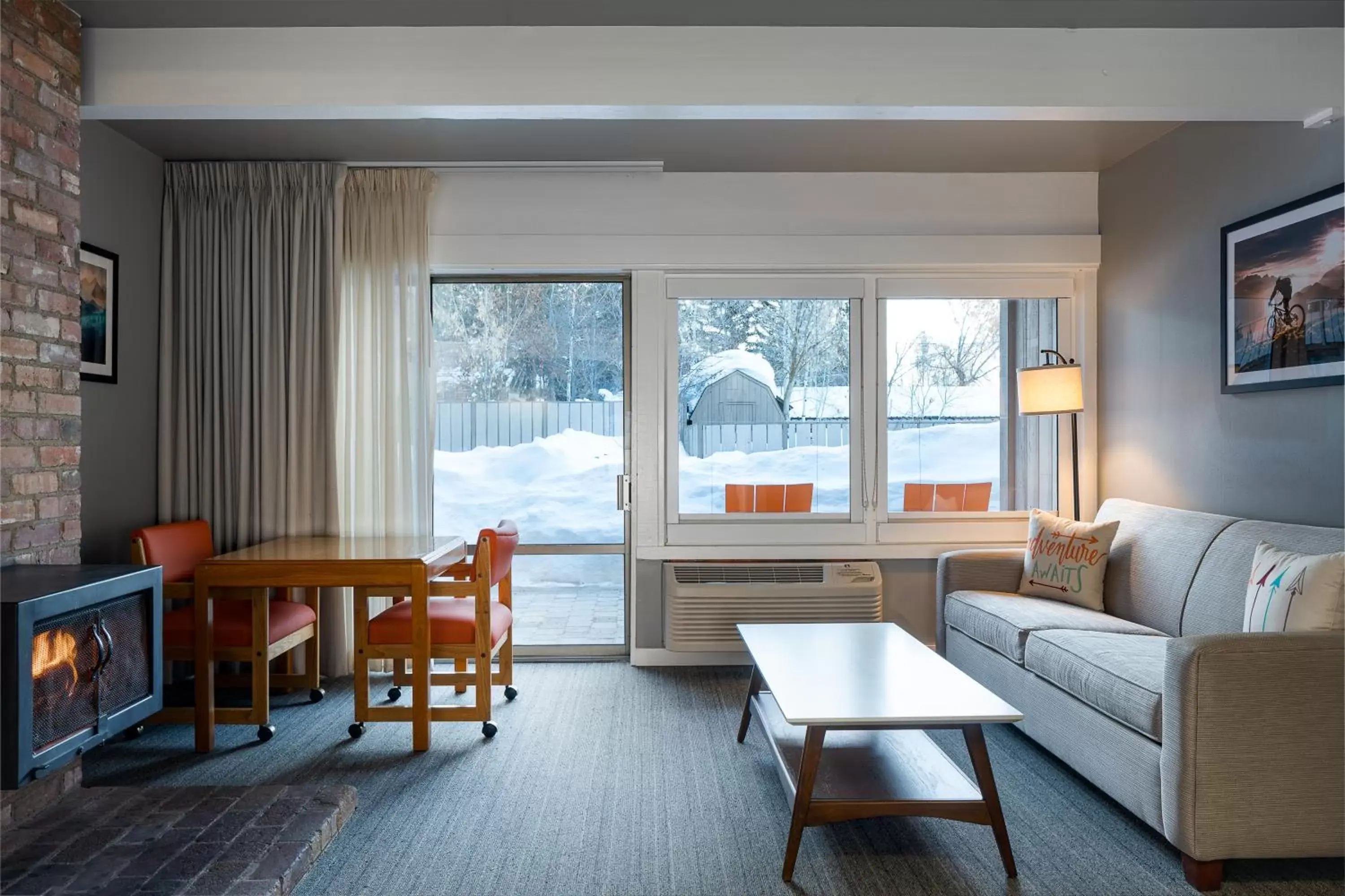 Living room, Seating Area in Tamarack Lodge