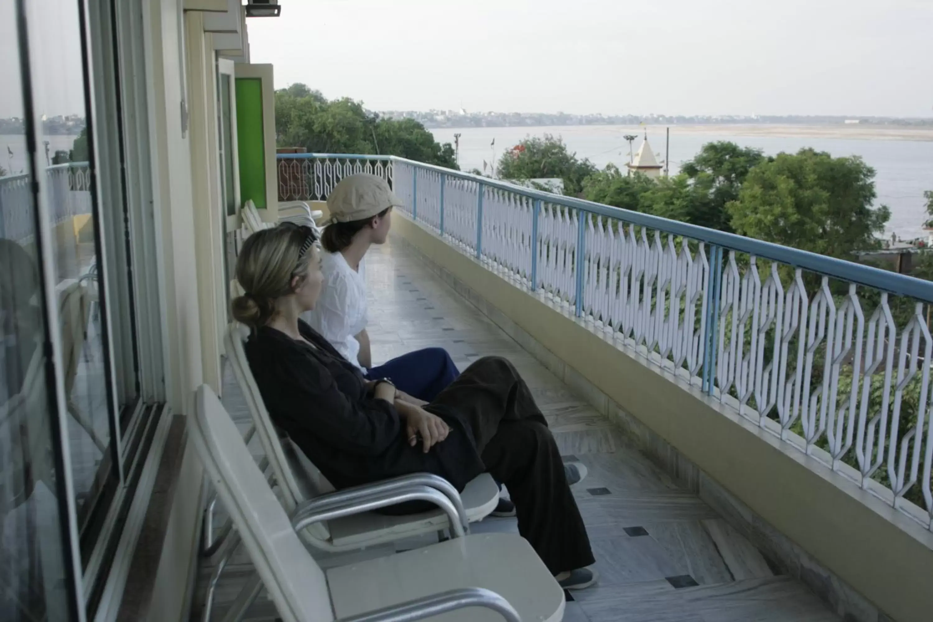 Day, Balcony/Terrace in Hotel Temple On Ganges