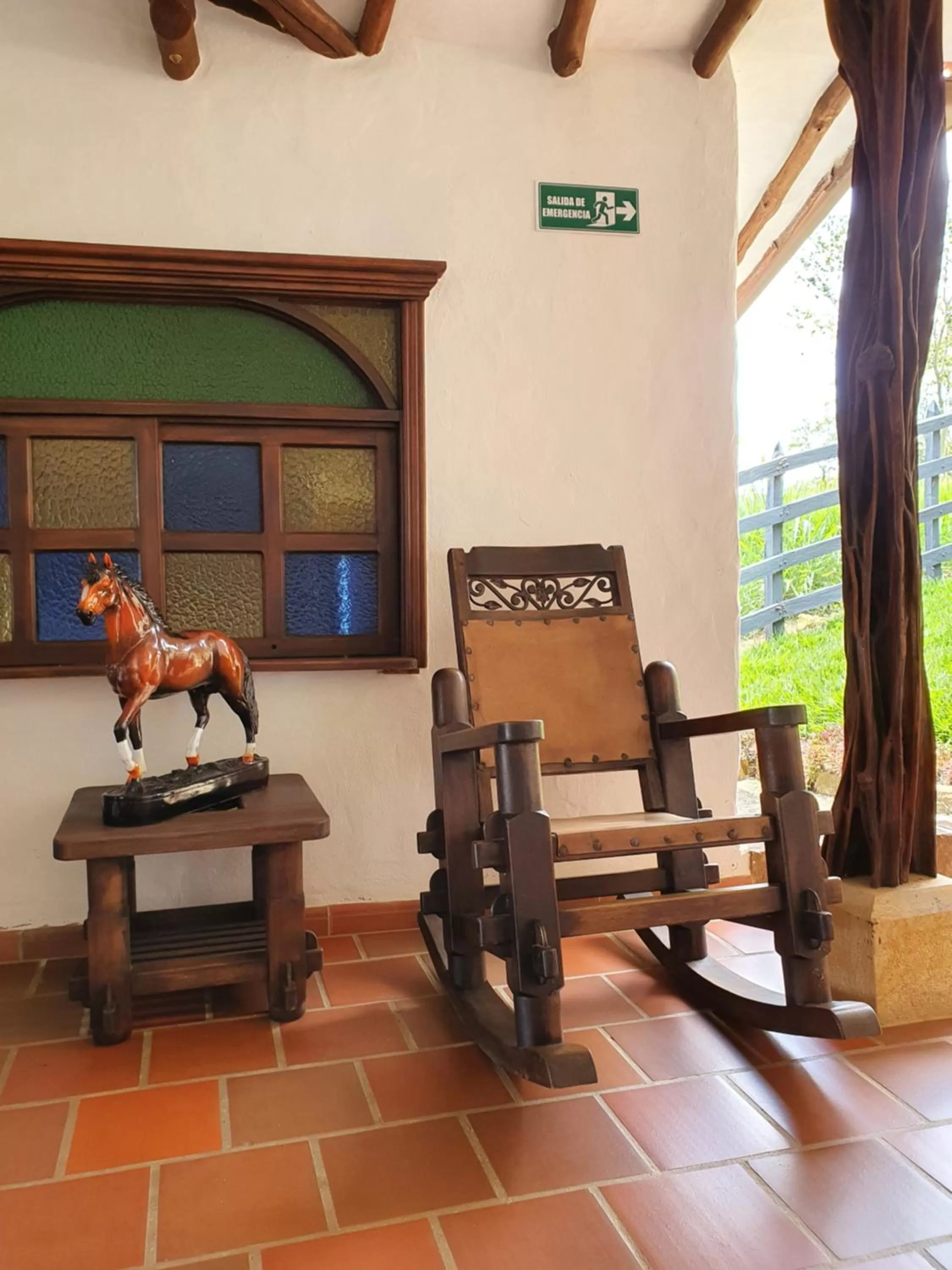 Seating area in Hotel Campestre Ataraxia Barichara