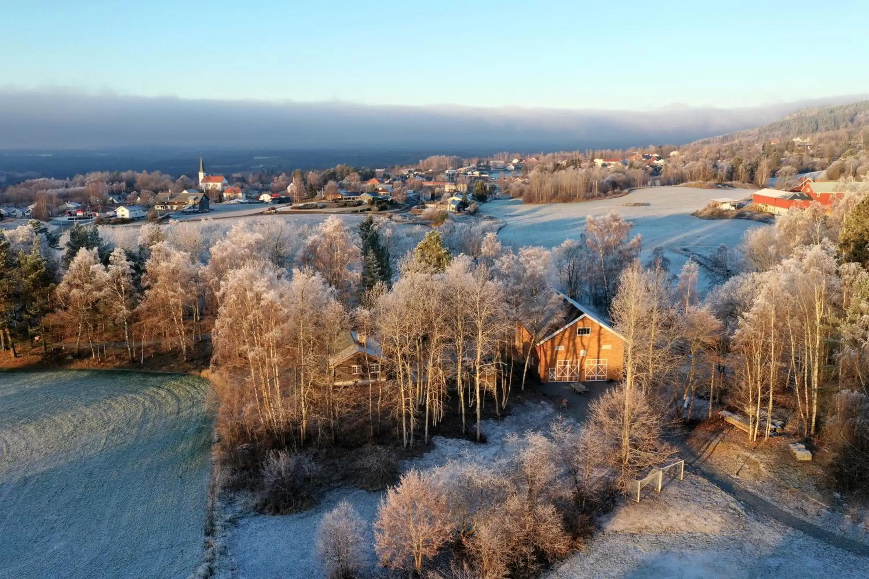 Bird's eye view, Bird's-eye View in Klækken Hotel