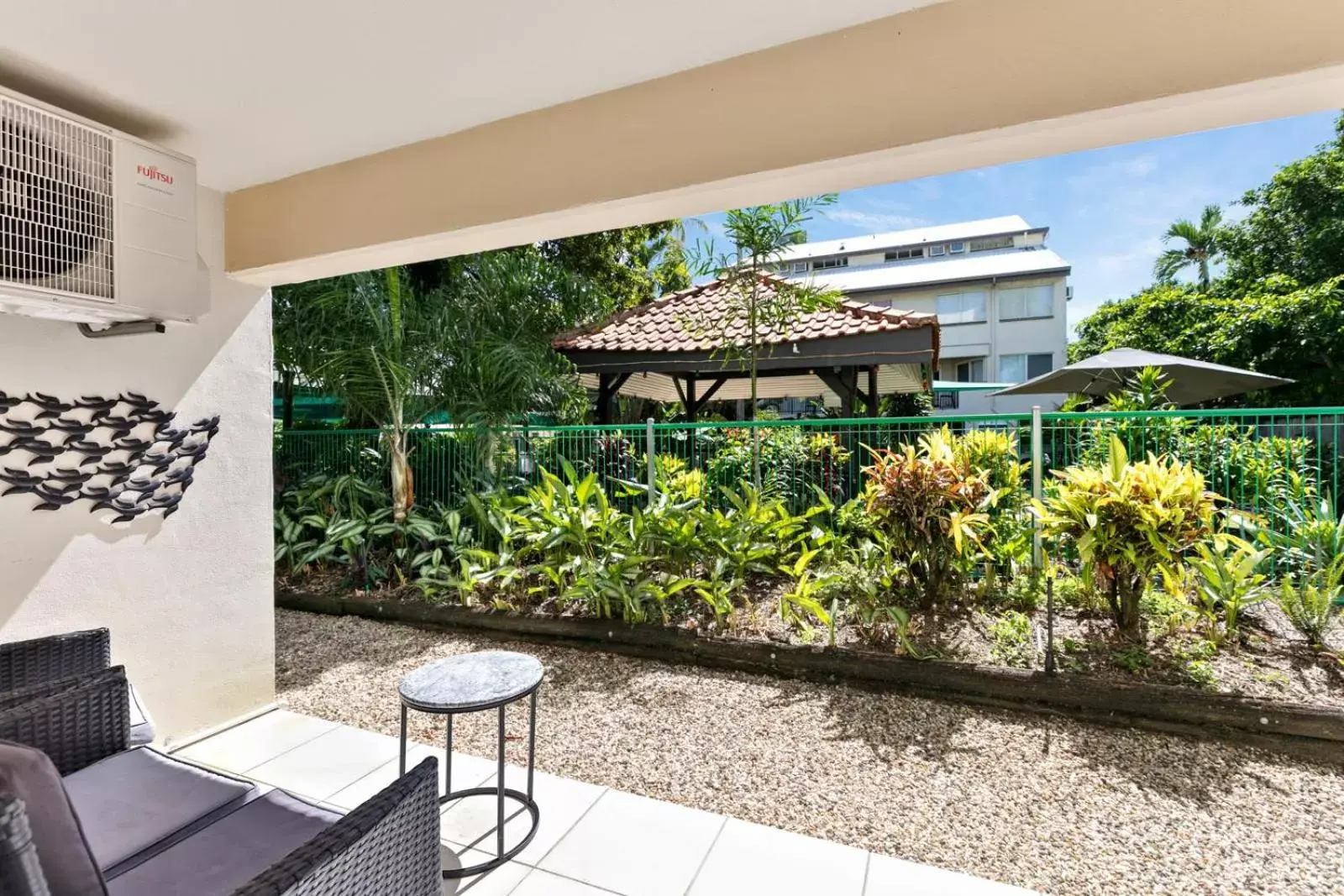 Patio in Reef Gateway Apartments